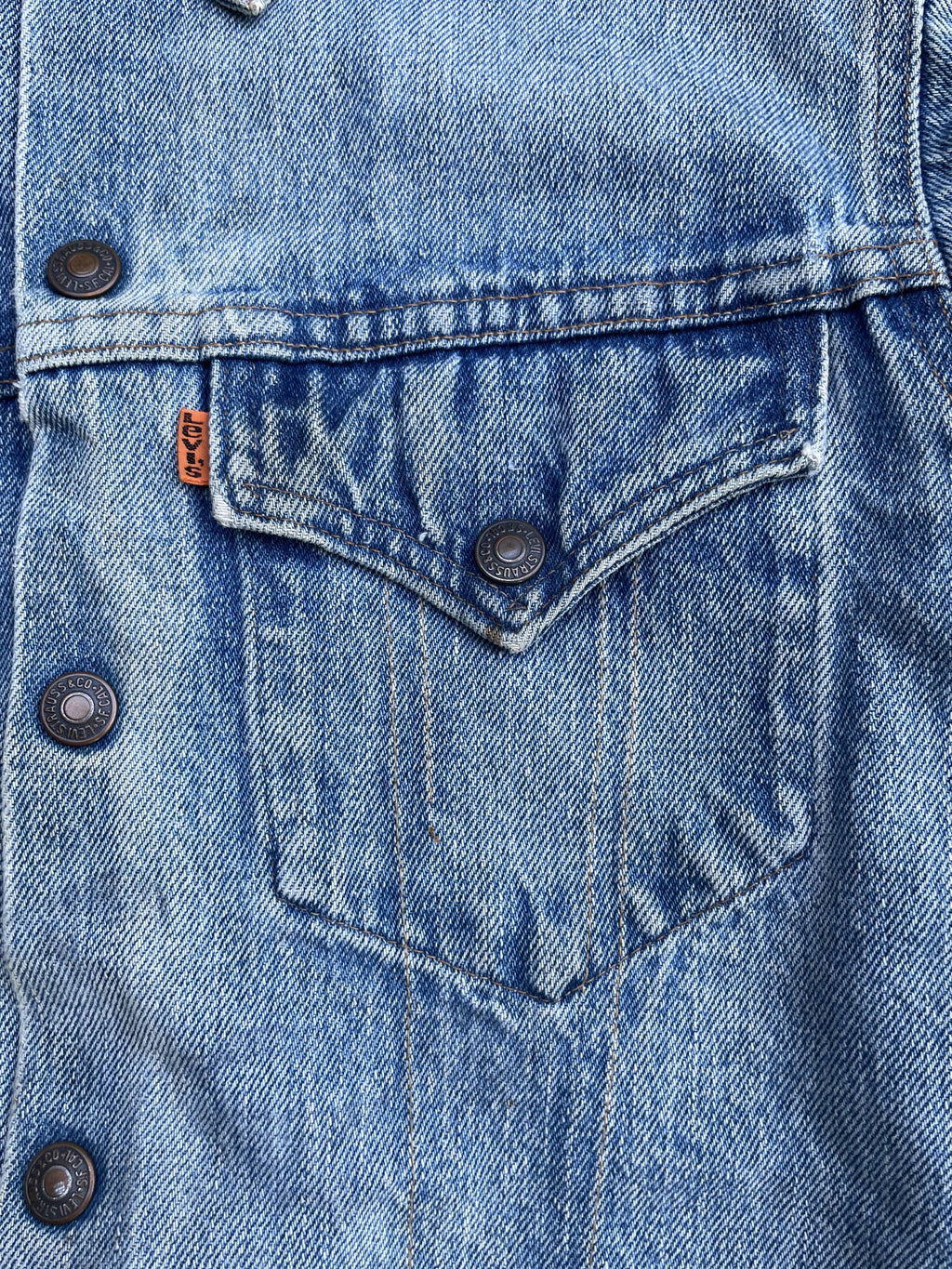 Vintage 70’s Levis 70505 e Orange Tag