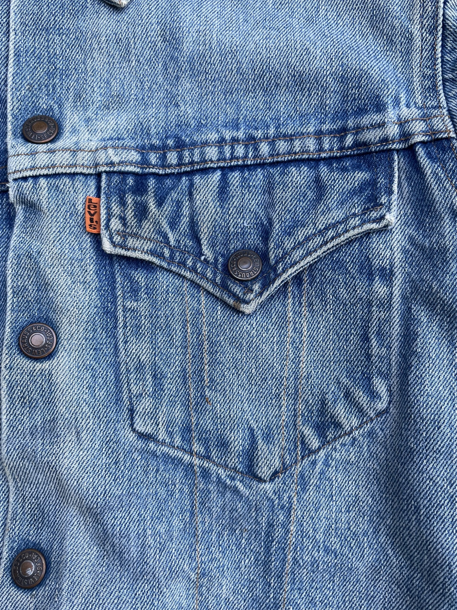 Vintage 70’s Levis 70505 e Orange Tag