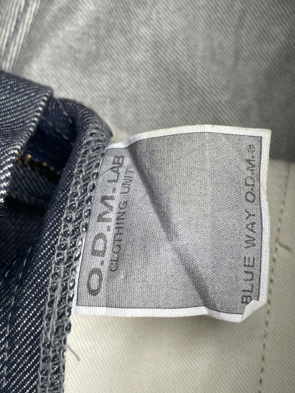 ODM Lab Clothing Unit Cargo Pant Denim