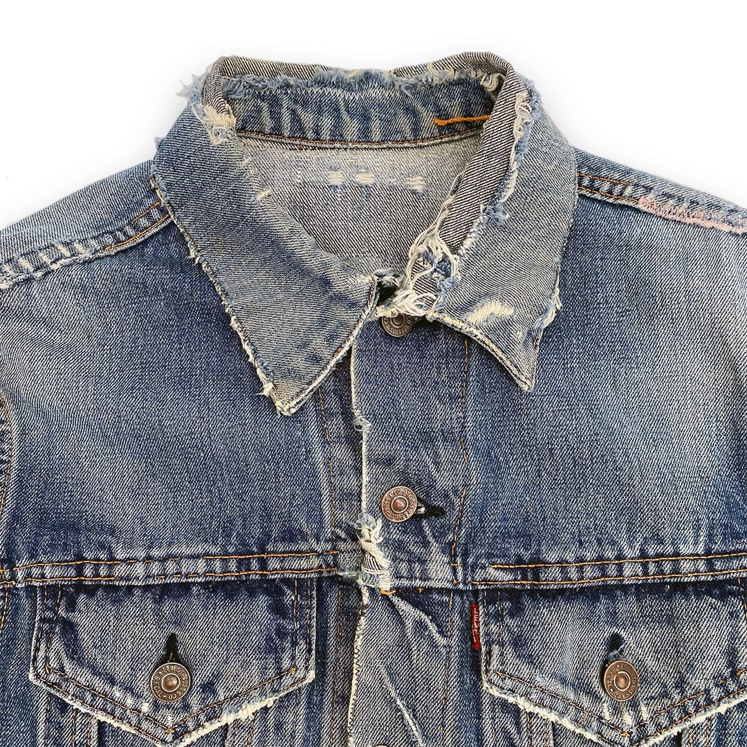 Vintage Big E Denim Trucker Jacket Vest - '60s / Early '70s