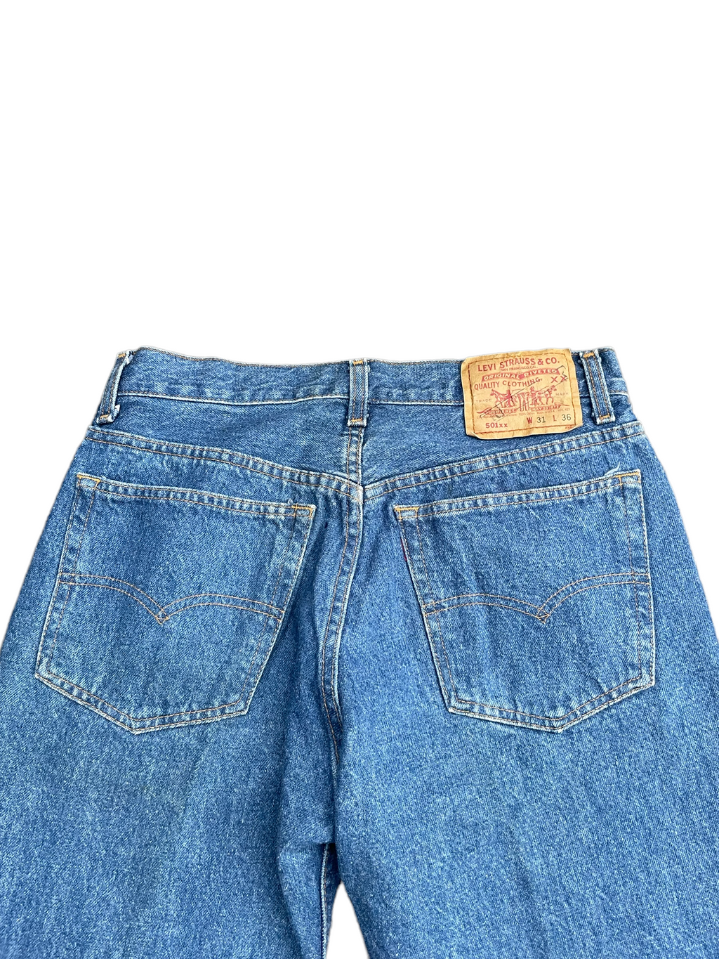 Vintage 1991 Levis 501 e Usa Irregular