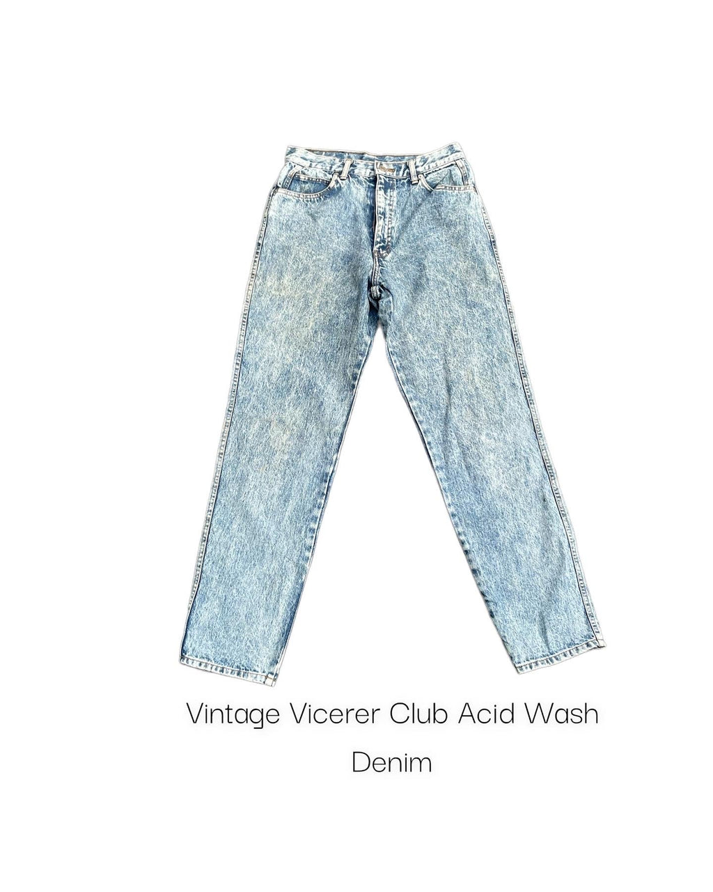 Vintage Vicerer Club Acid Wash Denim