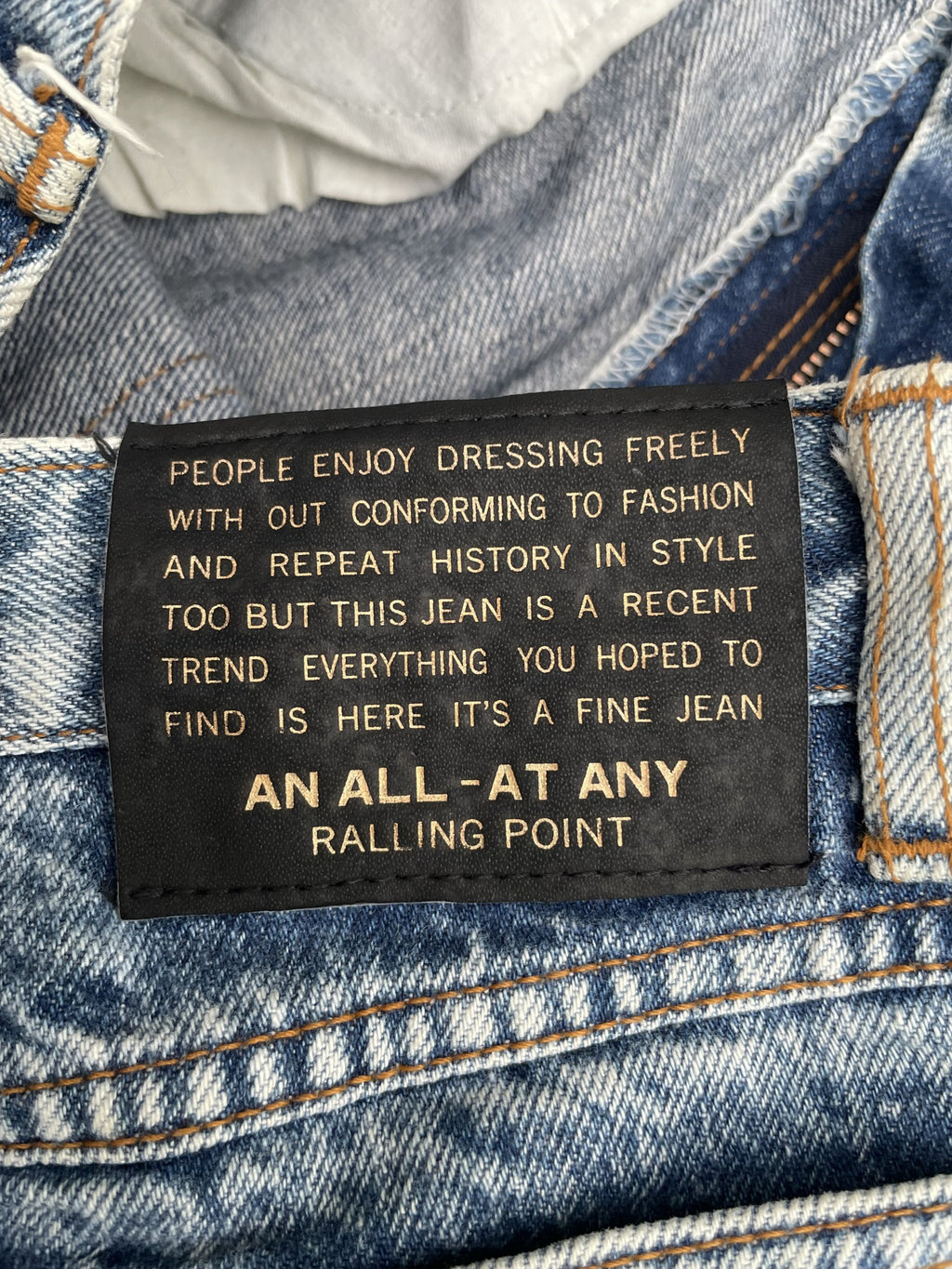 Vintage Vicerer Club Acid Wash Denim
