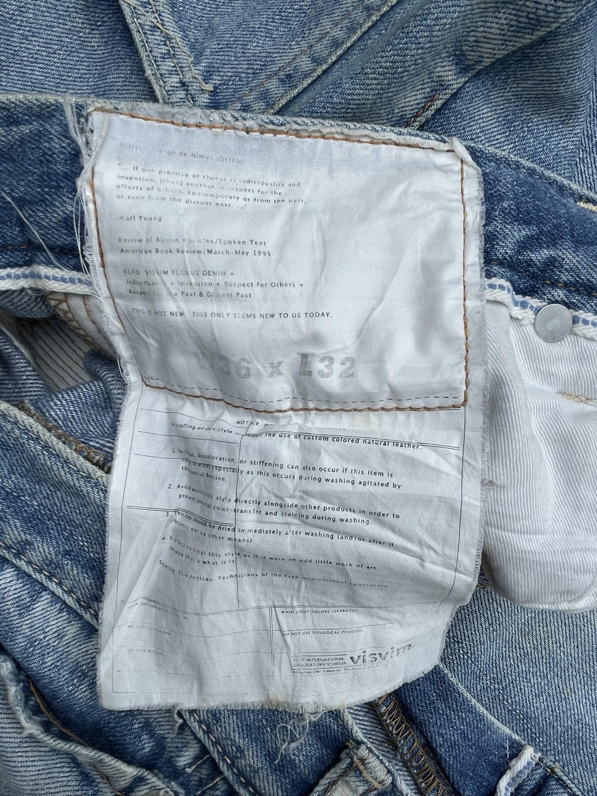 Vintage Visvim Selvedge Aging Distresed Rework