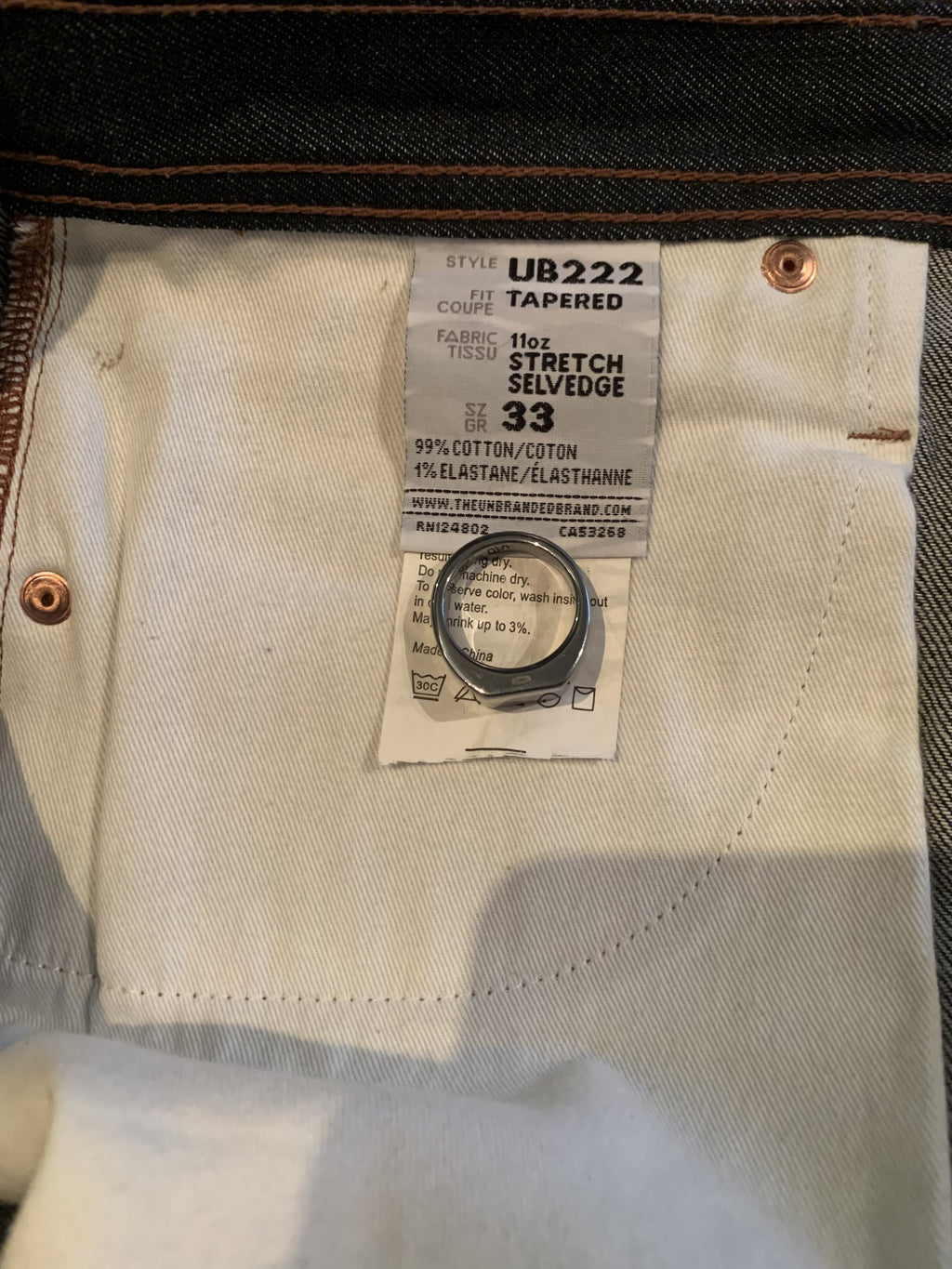 Unbranded Brand selvedge - UB222 - 33