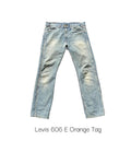 Levis 606 E Orange Tag