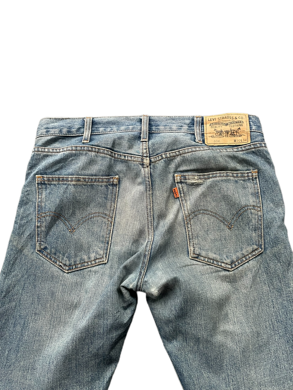 Levis 606 E Orange Tag