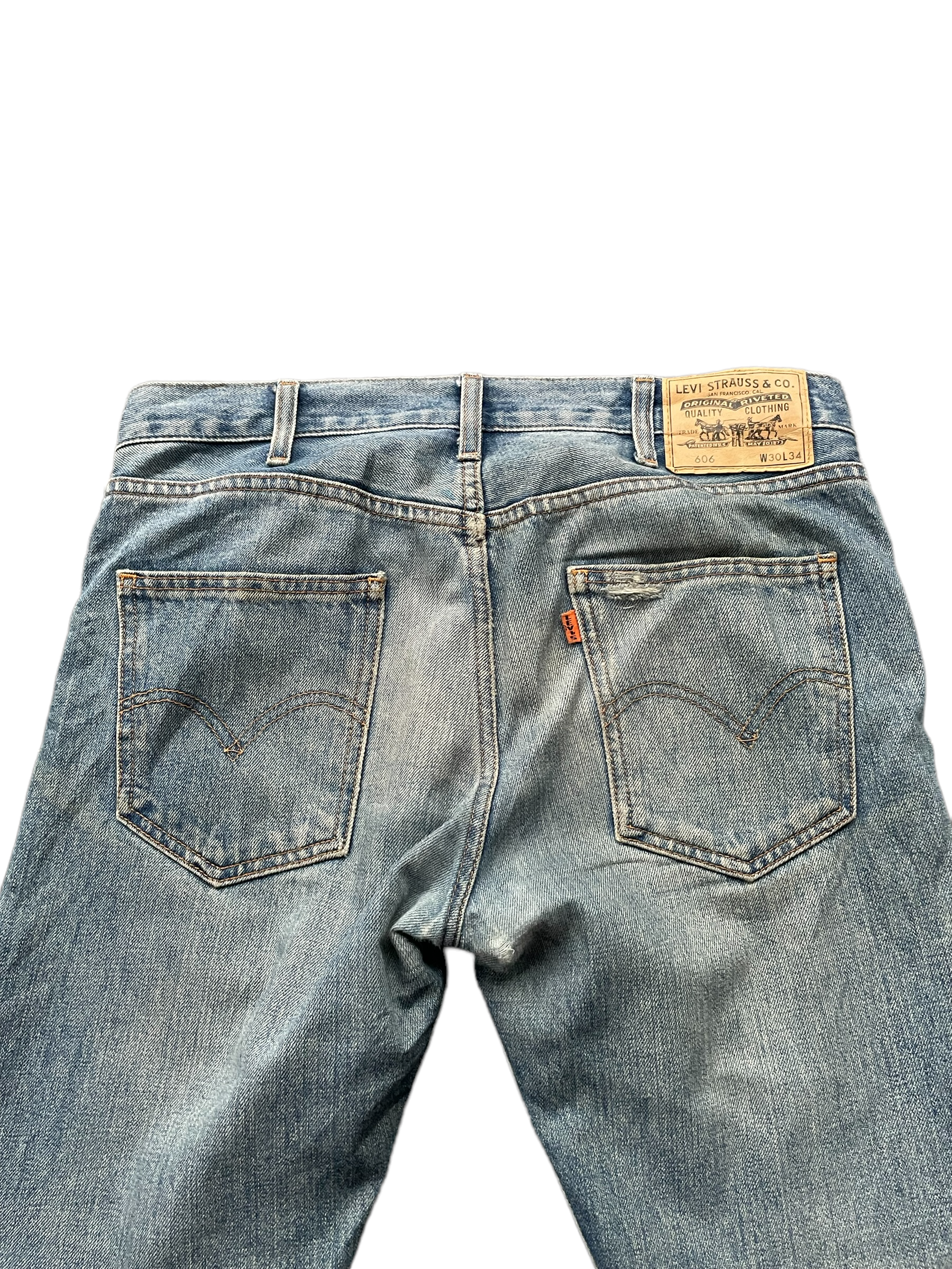 Levis 606 E Orange Tag
