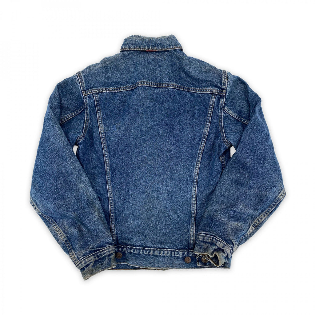 Vintage '80s Levi's Buffalo Lined Denim Trucker Jacket