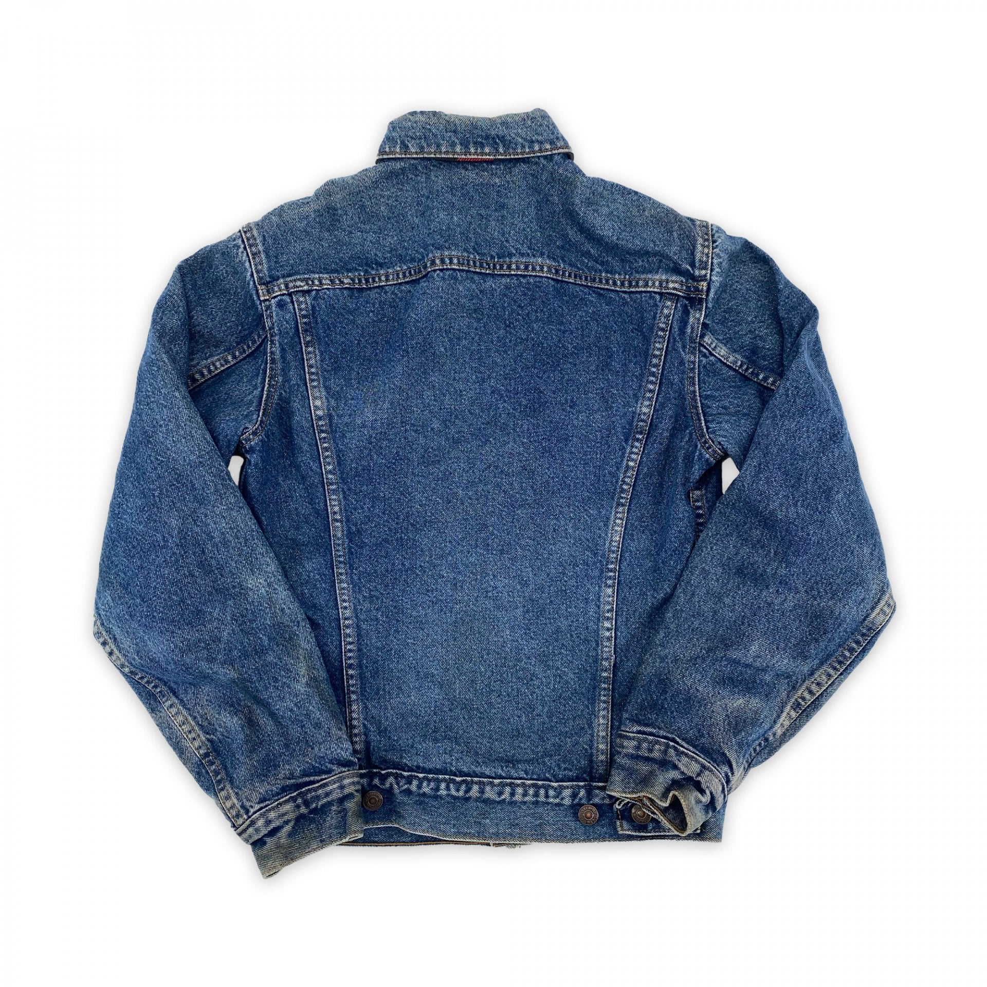 Vintage '80s Levi's Buffalo Lined Denim Trucker Jacket
