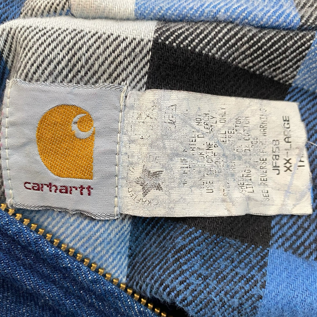 Vintage 90s Carhartt JF858 Blanket Lined Jacket - Men's XXL