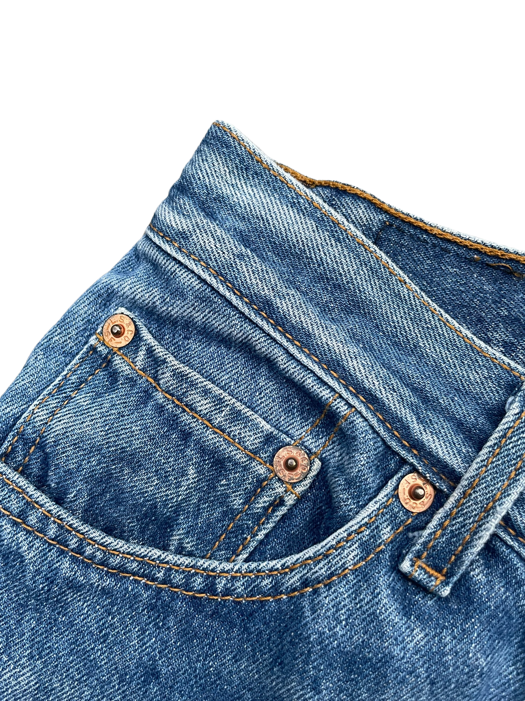 Vintage 1991 Levis 501 e Kids Distresed