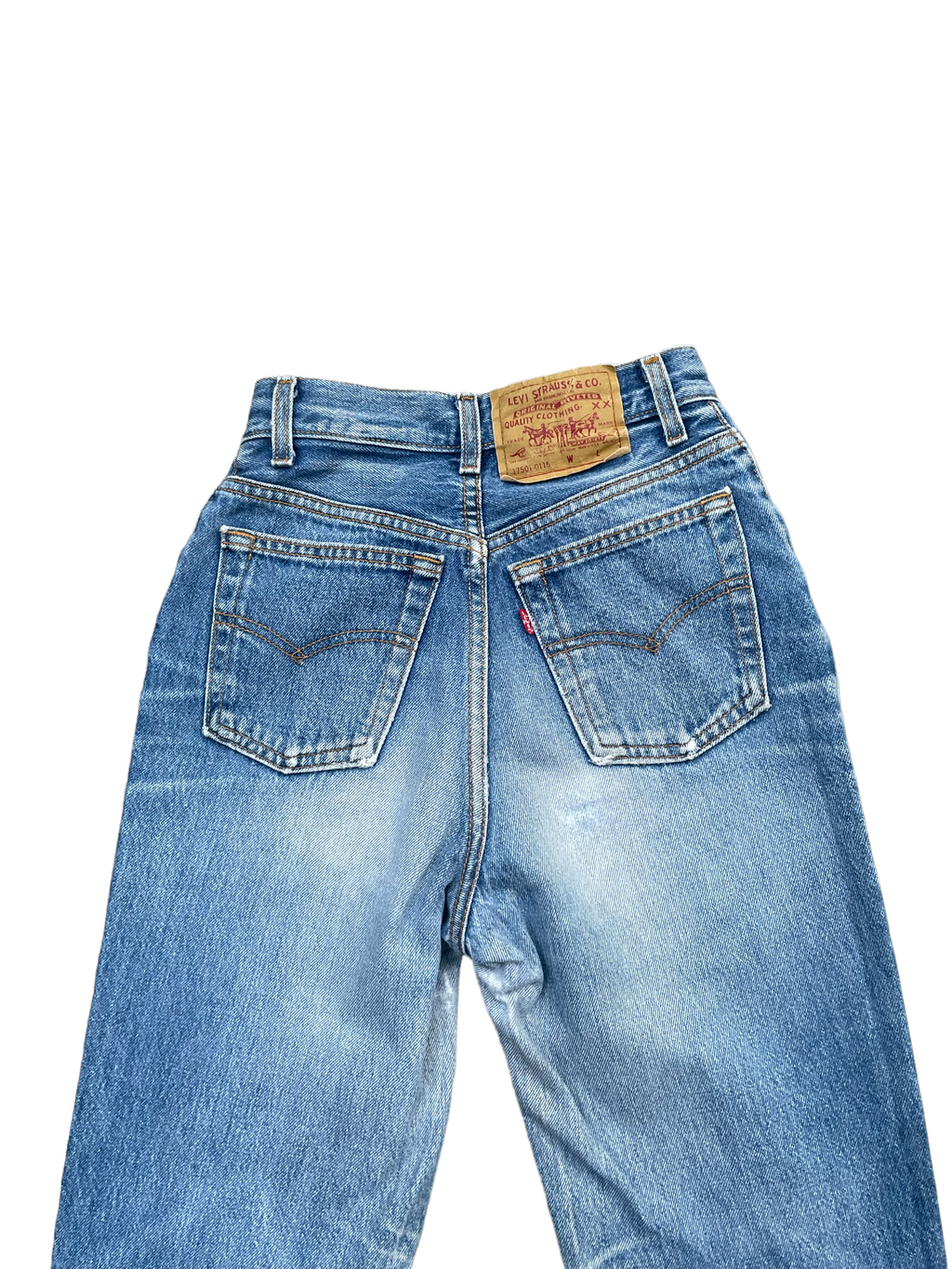 Vintage 1991 Levis 501 e Kids Distresed