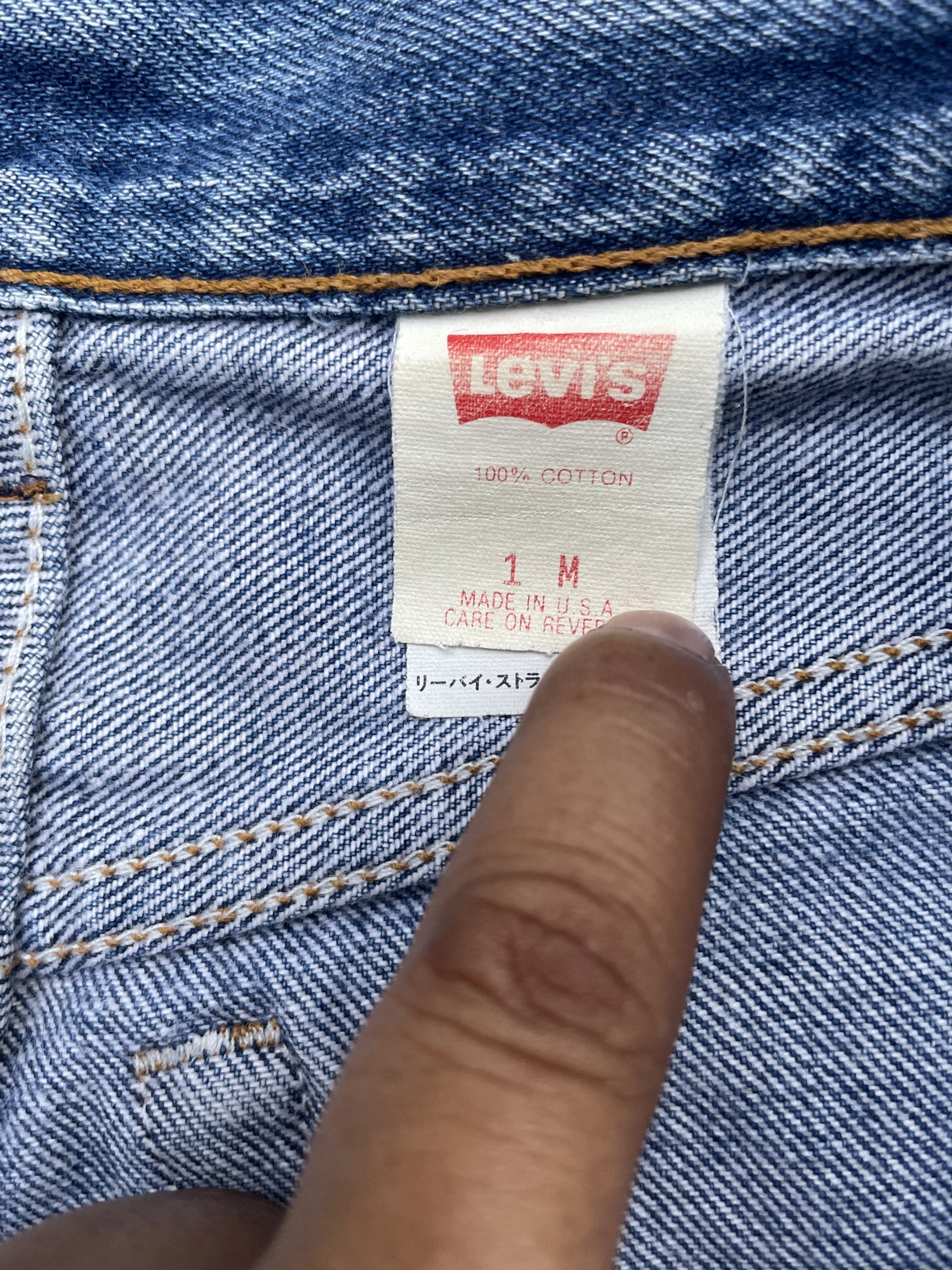 Vintage 1991 Levis 501 e Kids Distresed