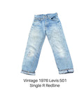 Vintage 1976 Levis 501 Single R Redline Selvedge