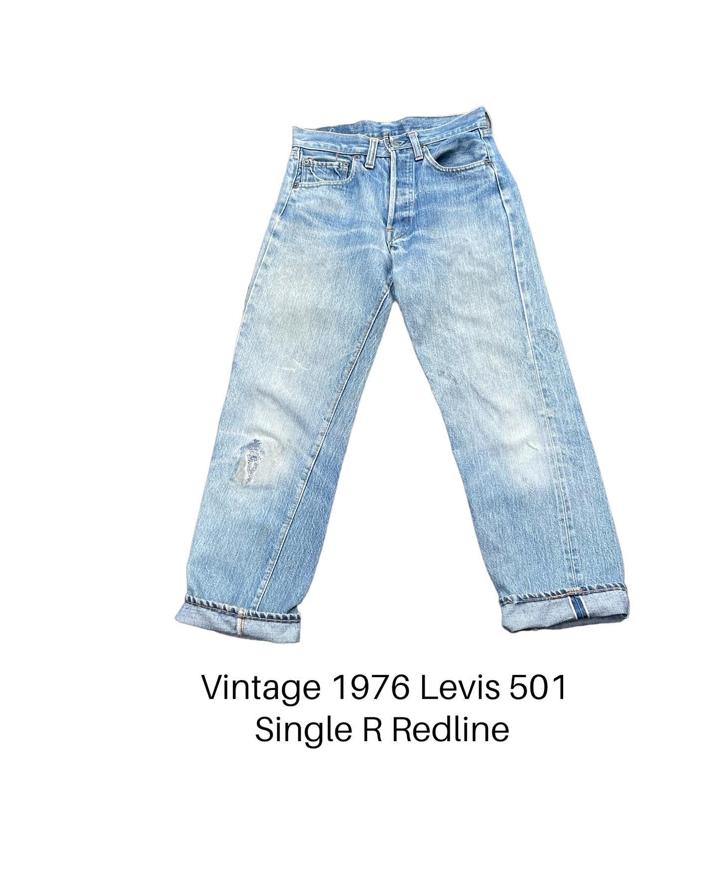 Vintage 1976 Levis 501 Single R Redline Selvedge