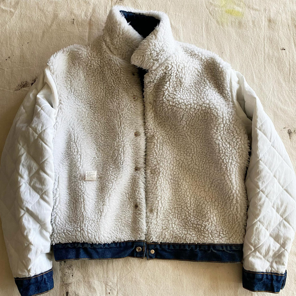 Vintage Levi's 70608-0216 Sherpa Lined Denim Trucker Jacket