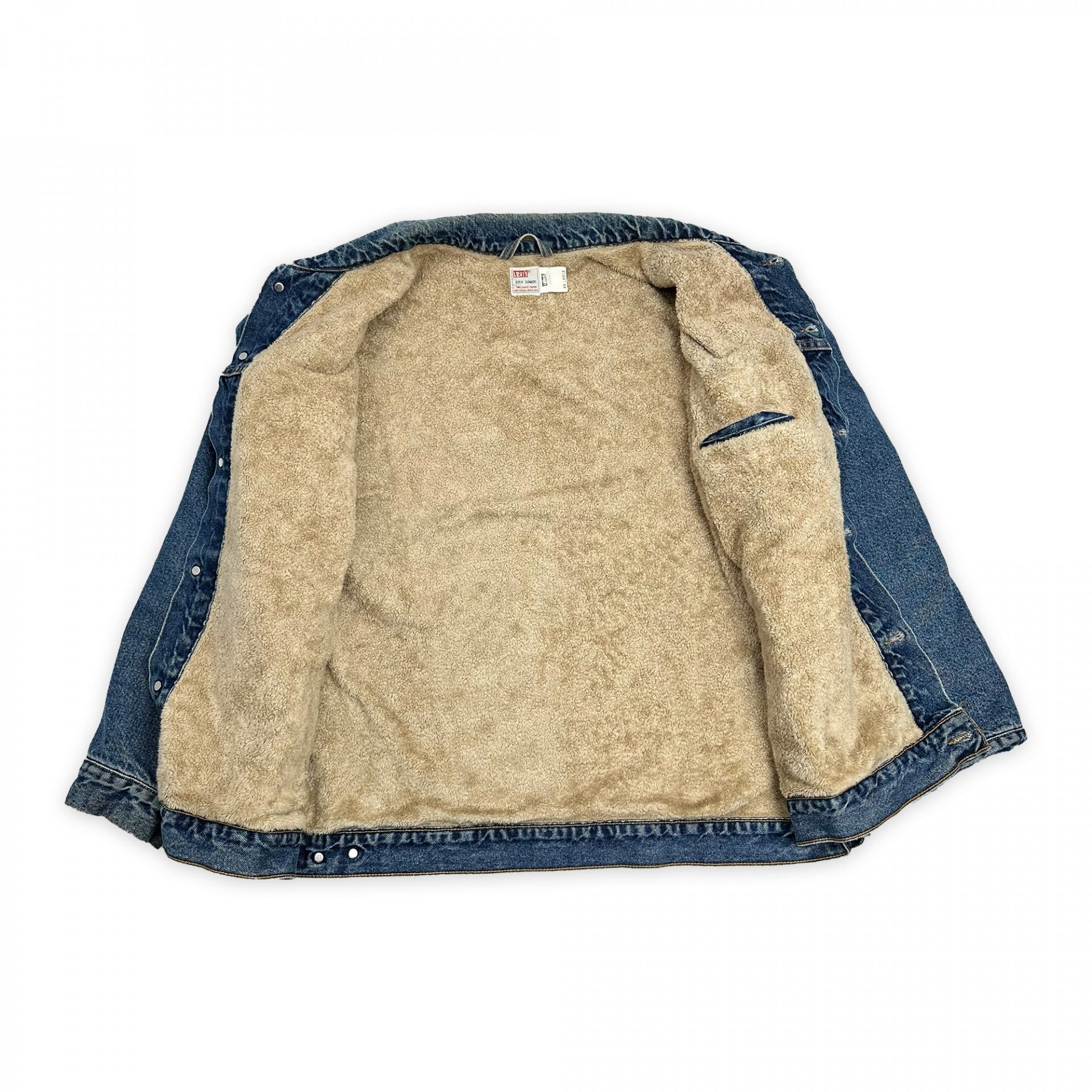 Vintage '90s Levi's Dry Goods Sherpa Lined Trucker Jacket