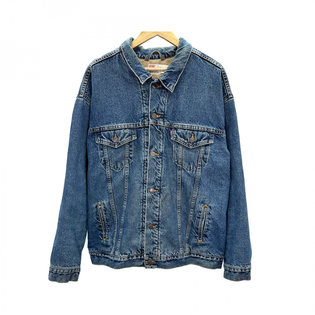 Vintage '90s Levi's Dry Goods Sherpa Lined Trucker Jacket