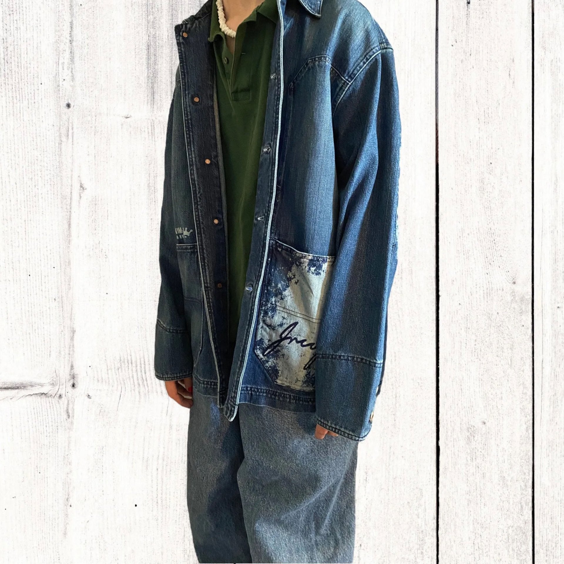 Vintage JNCO Denim Chore Jacket - Men's Large