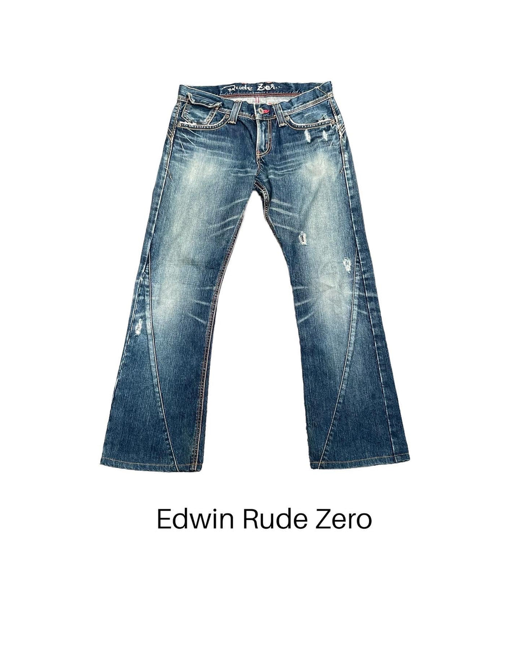 Vintage Edwin Rude Zero Distresed Denim