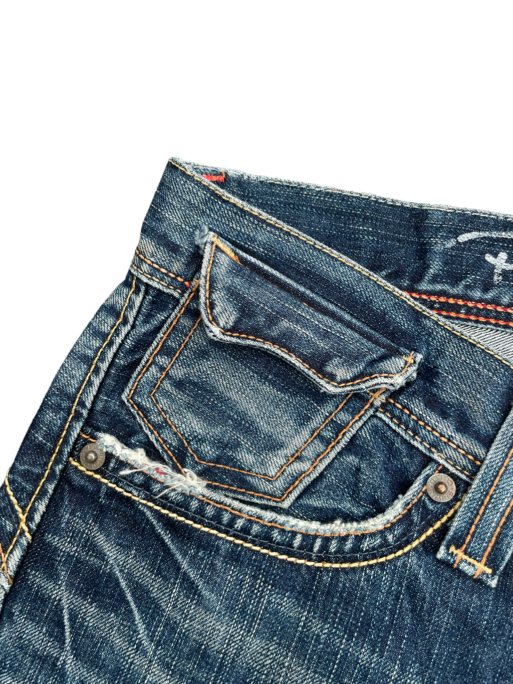 Vintage Edwin Rude Zero Distresed Denim