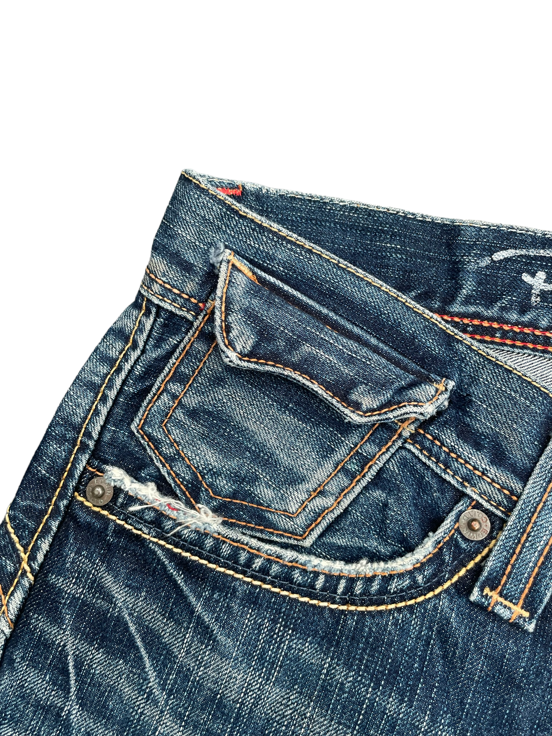 Vintage Edwin Rude Zero Distresed Denim