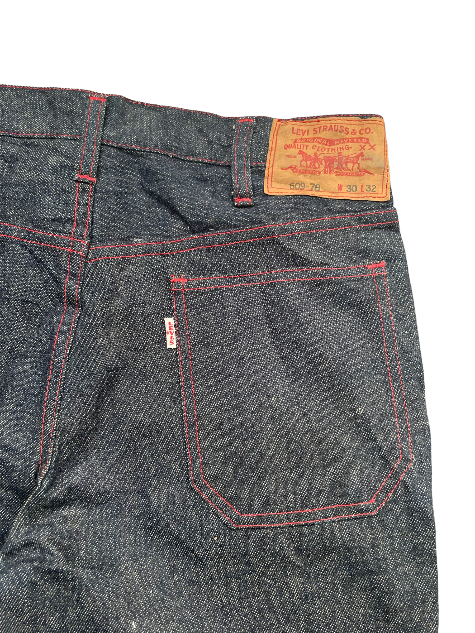 Vintage 70’s Levis 609 E White Tag