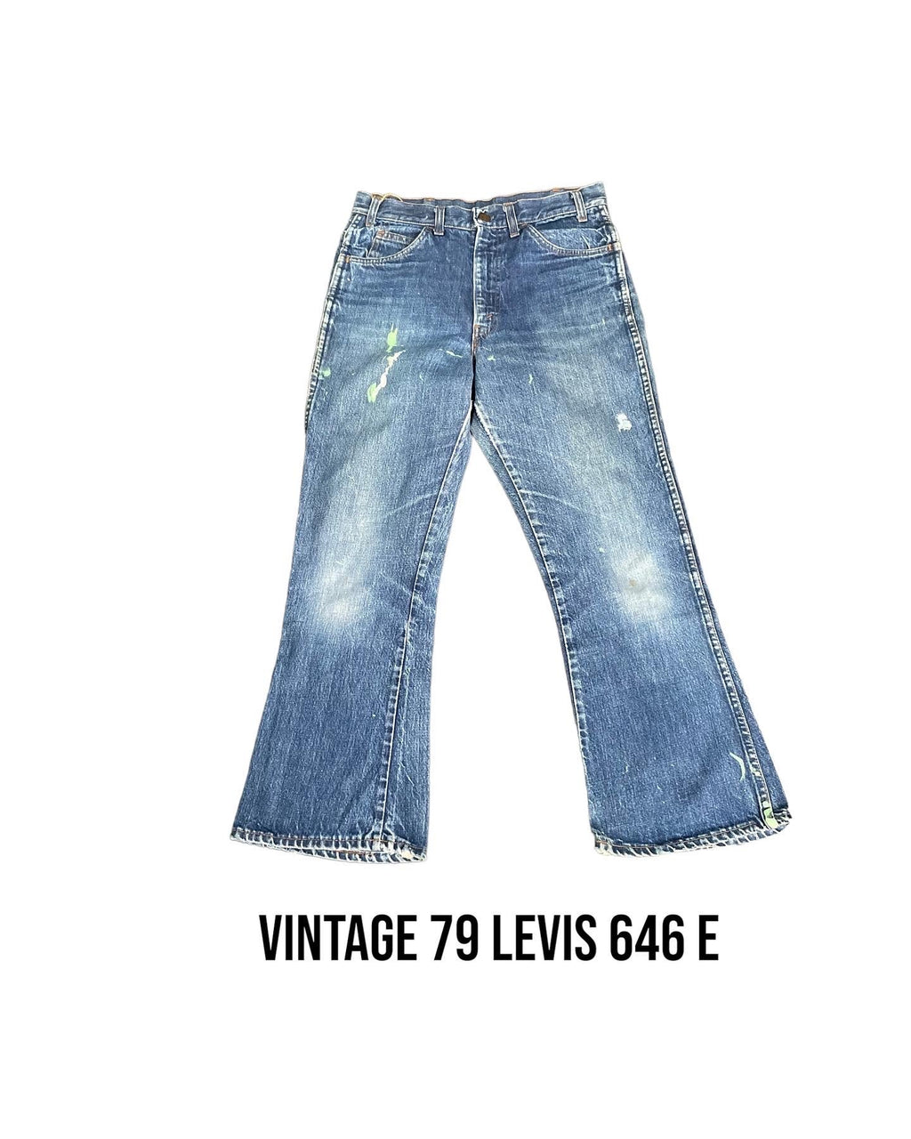 Vintage Levis 1979 646 E Orange Tag