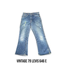 Vintage Levis 1979 646 E Orange Tag