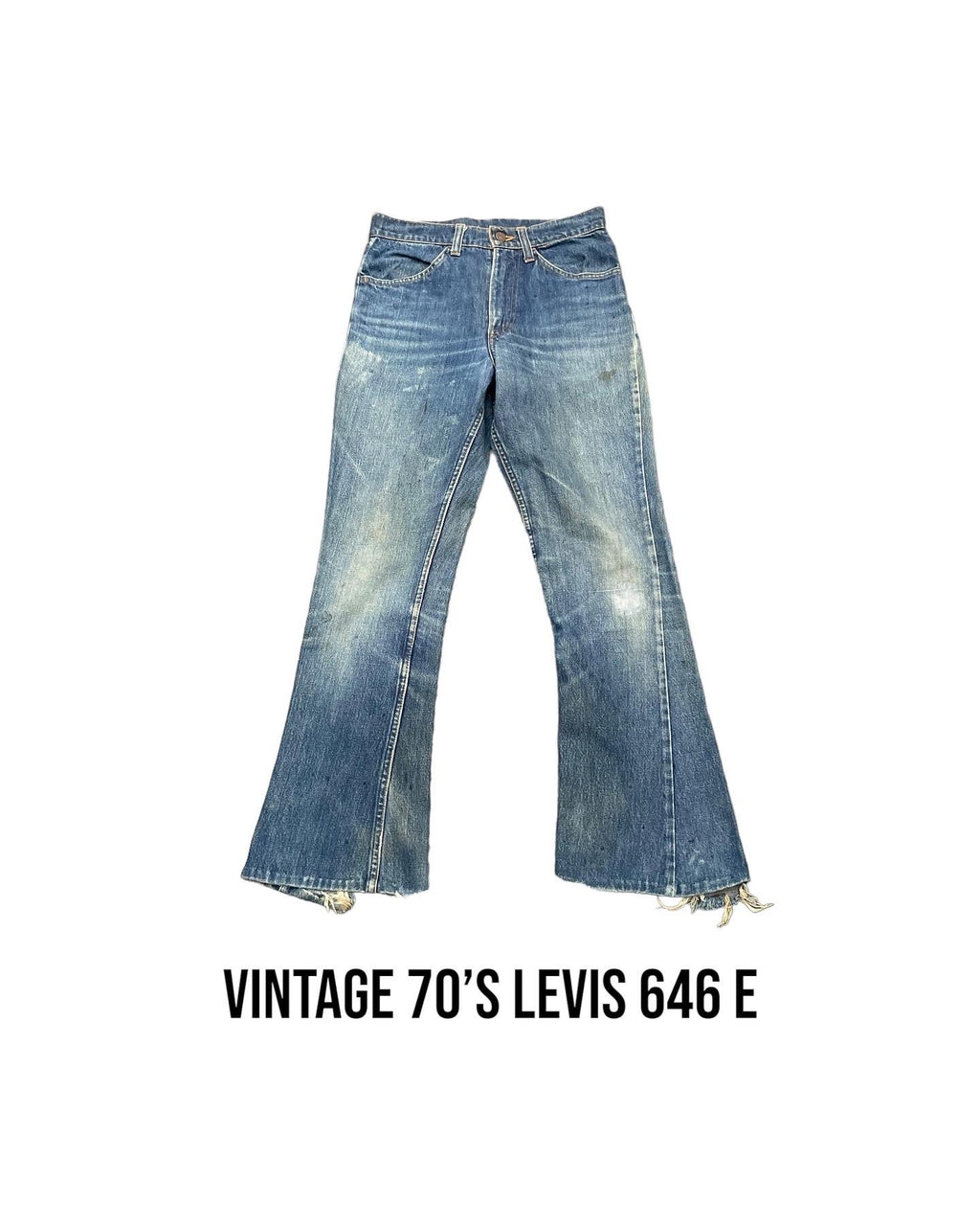 Vintage 70’s Levis 646 E Orange Tag
