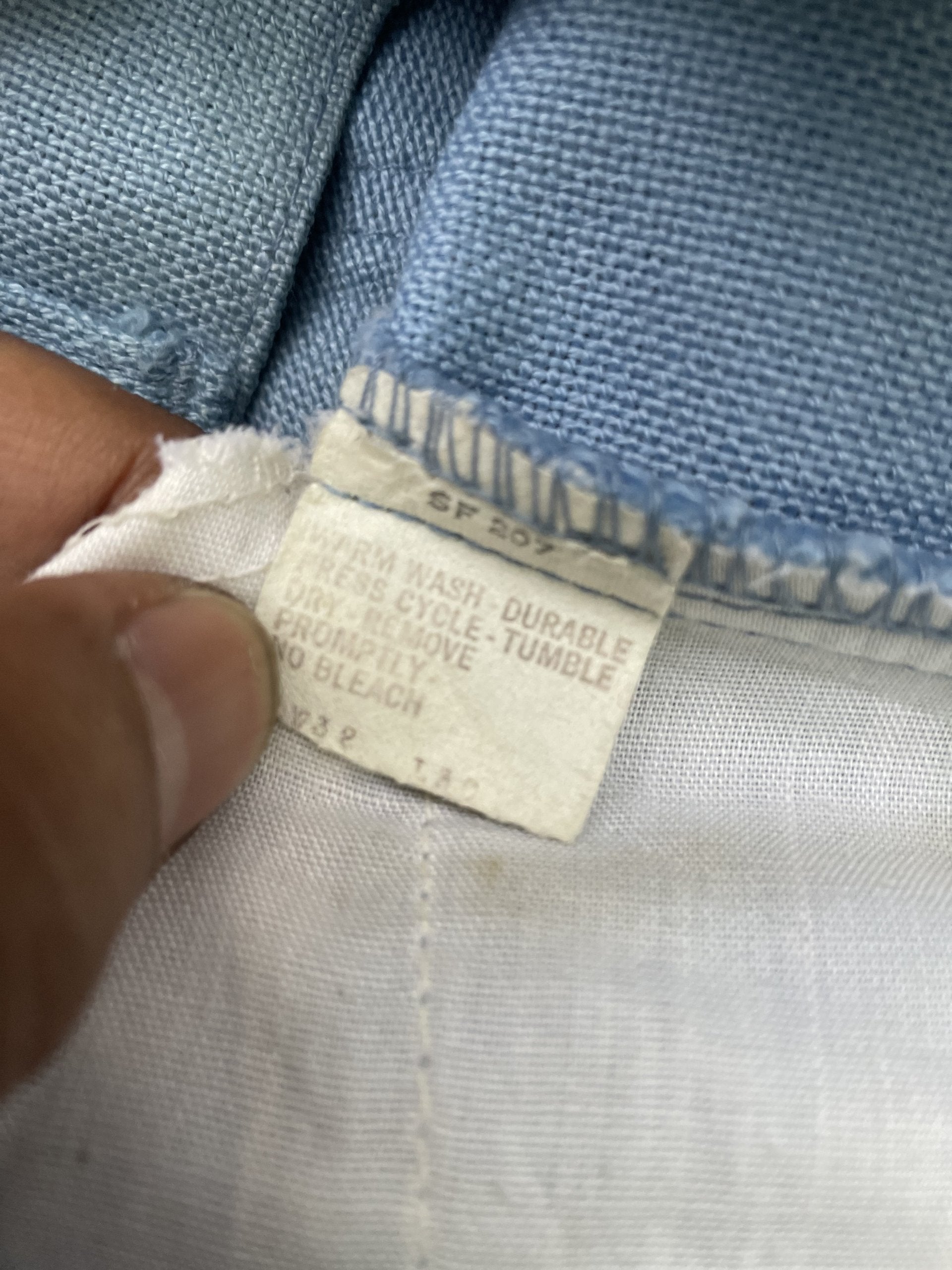 Vintage 1975 Levis 646 E Black Tag Sta Prest