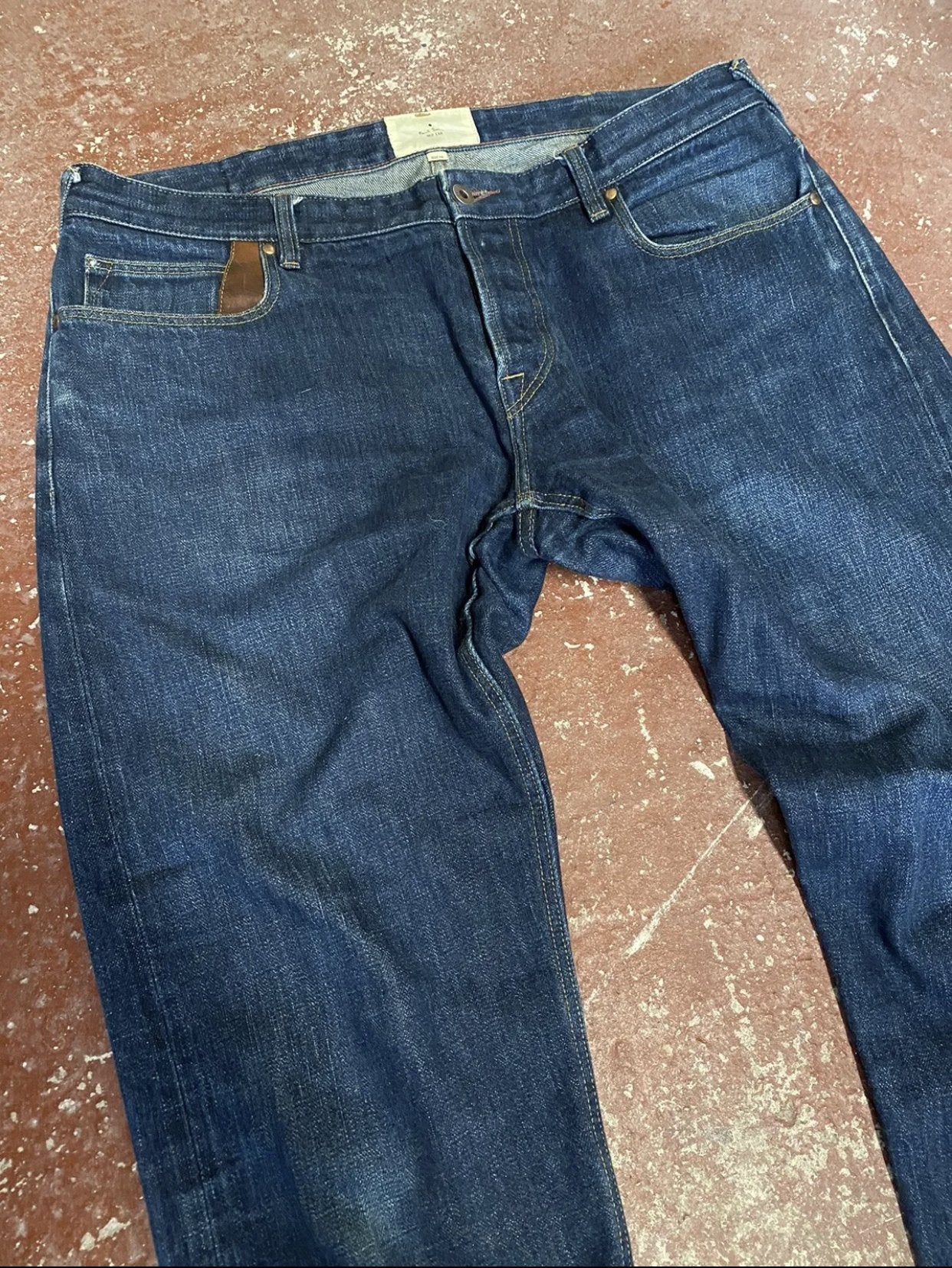 PAUL SMITH Red Ear Village Industries Selvedge Denim Jeans W36 L32.