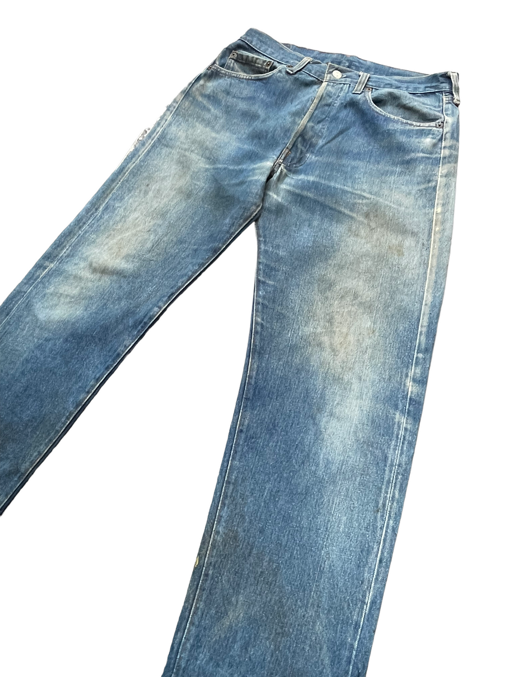 Vintage 1983 Levis 501 e Usa faded distresed