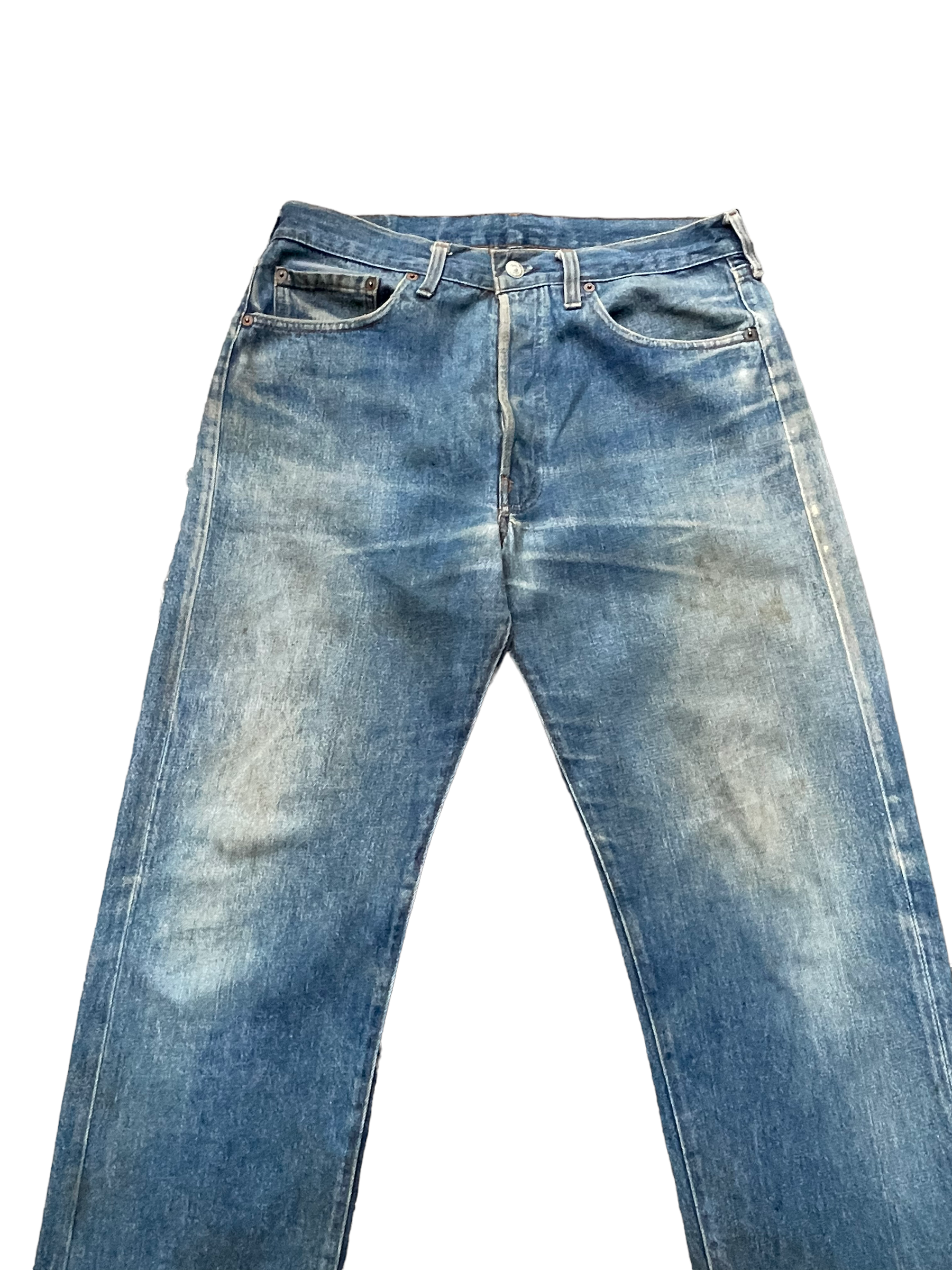 Vintage 1983 Levis 501 e Usa faded distresed