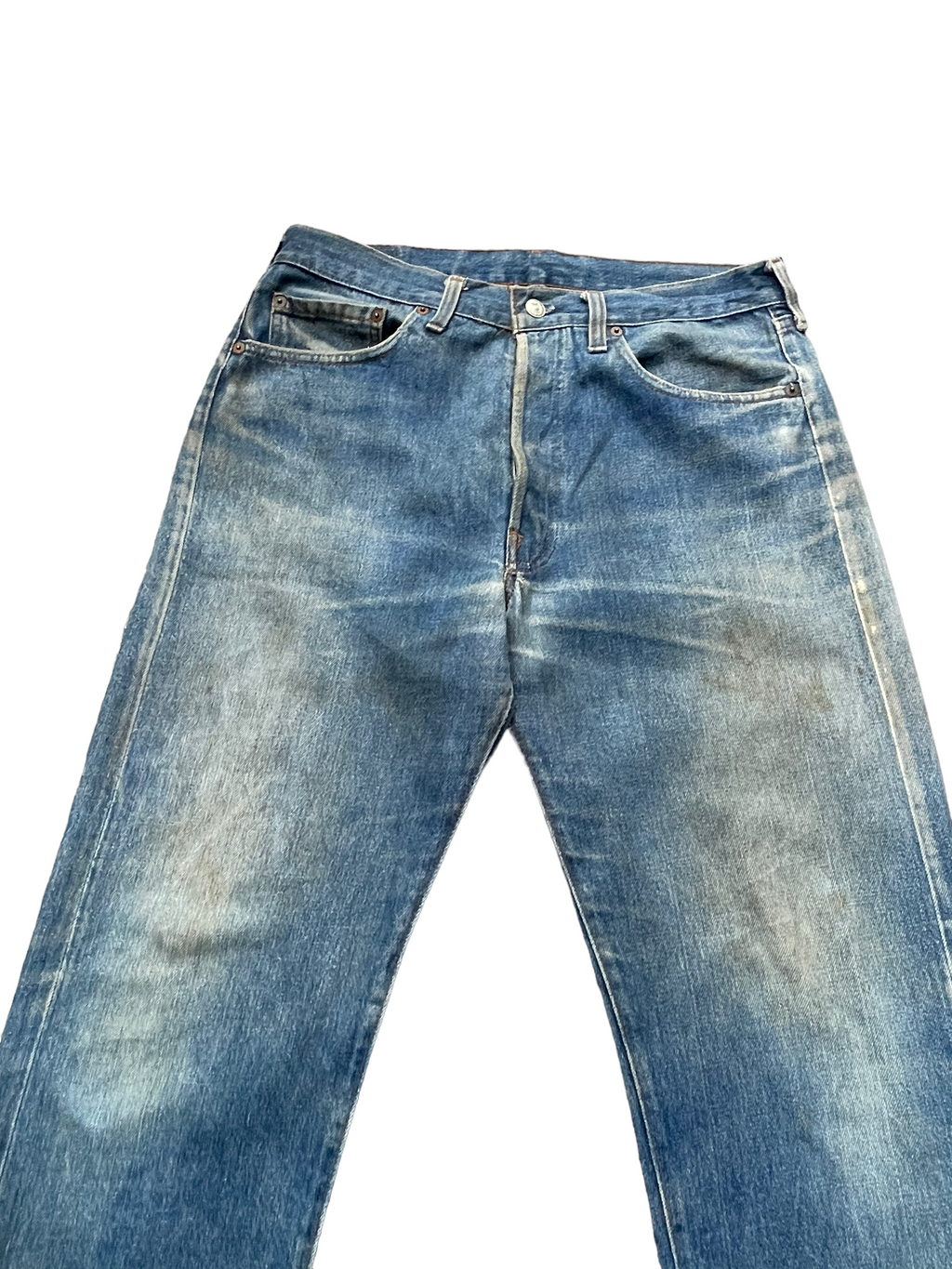 Vintage 1983 Levis 501 e Usa faded distresed