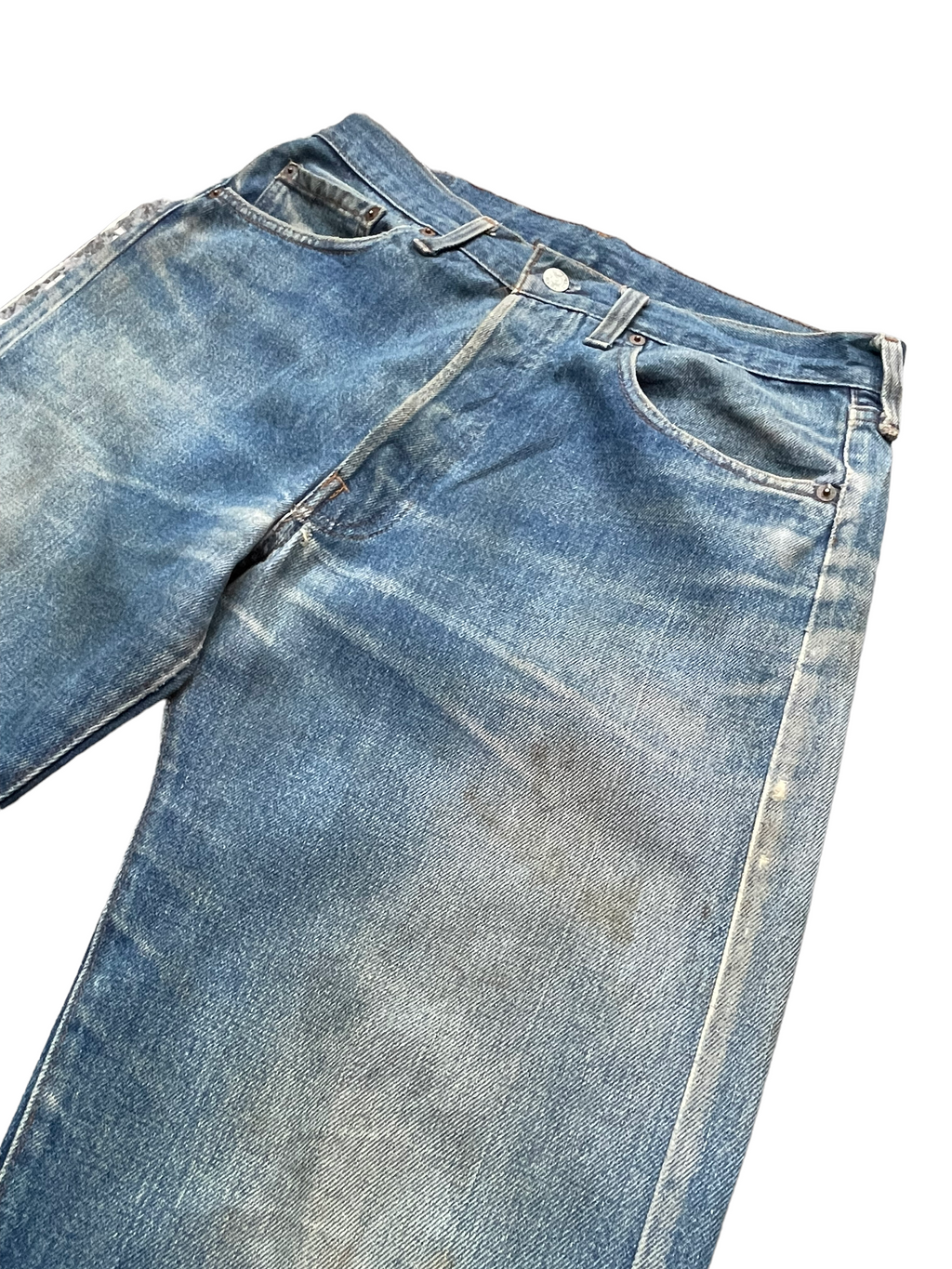 Vintage 1983 Levis 501 e Usa faded distresed