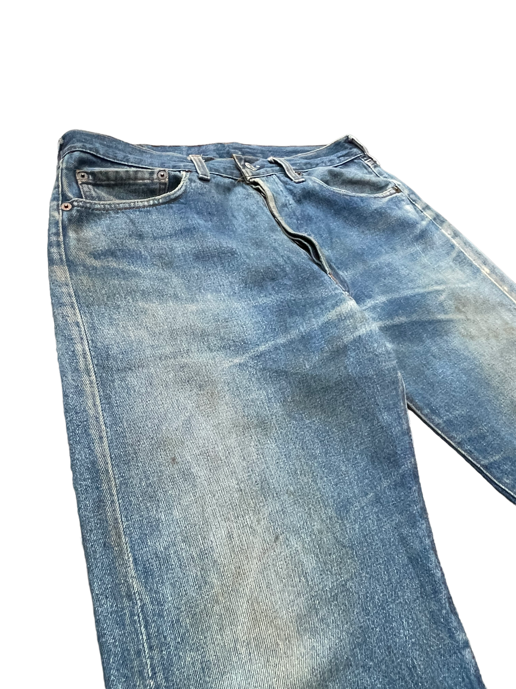 Vintage 1983 Levis 501 e Usa faded distresed