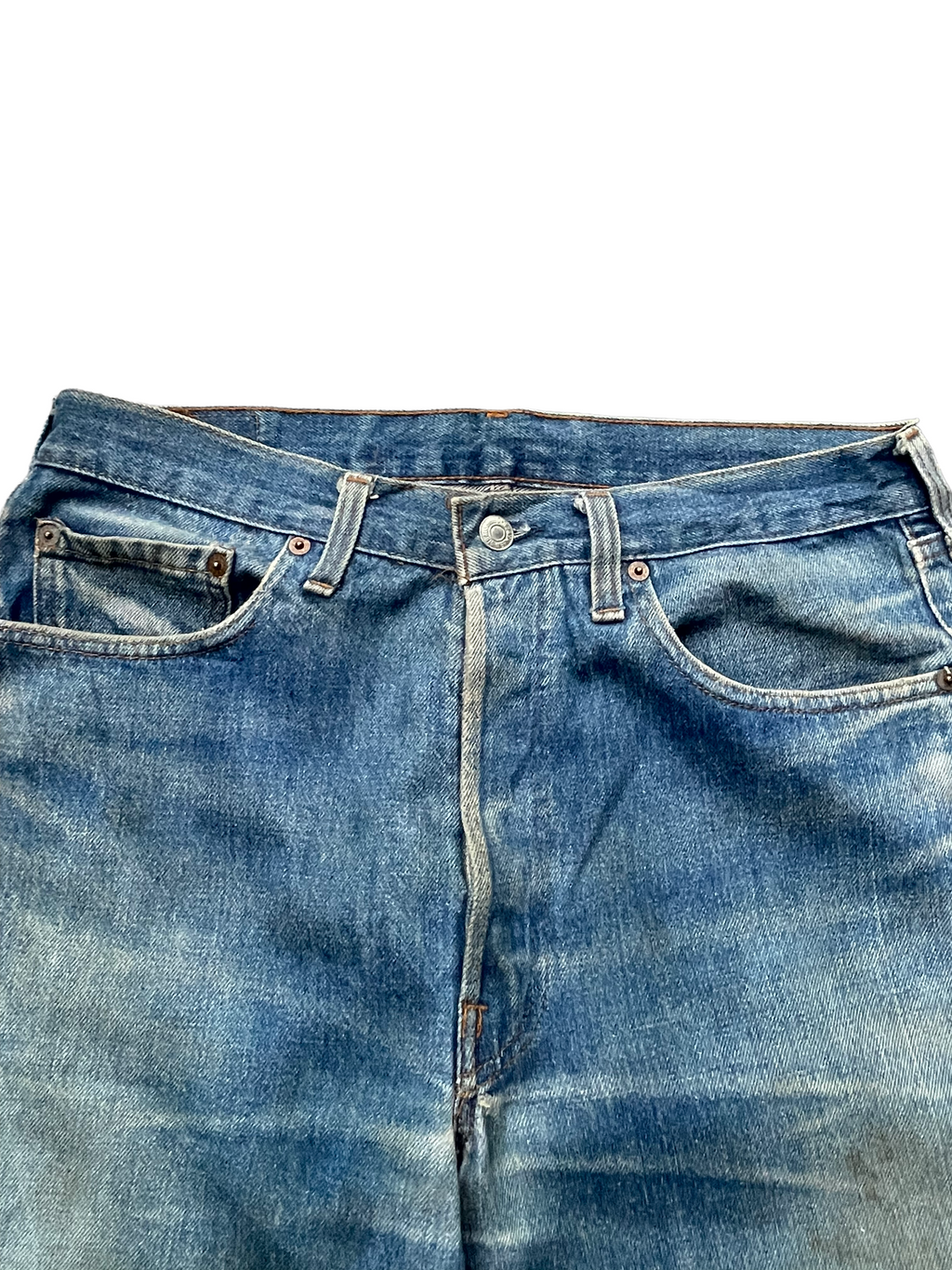 Vintage 1983 Levis 501 e Usa faded distresed