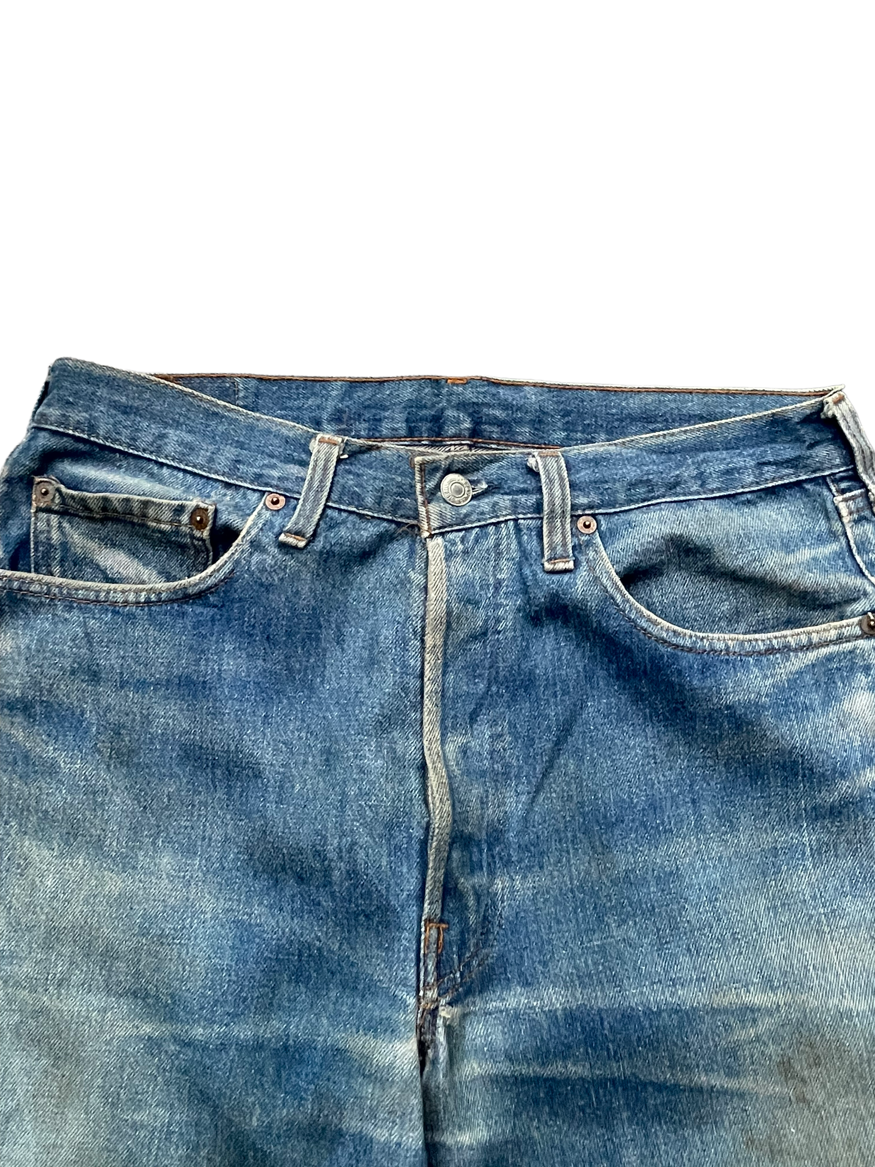 Vintage 1983 Levis 501 e Usa faded distresed