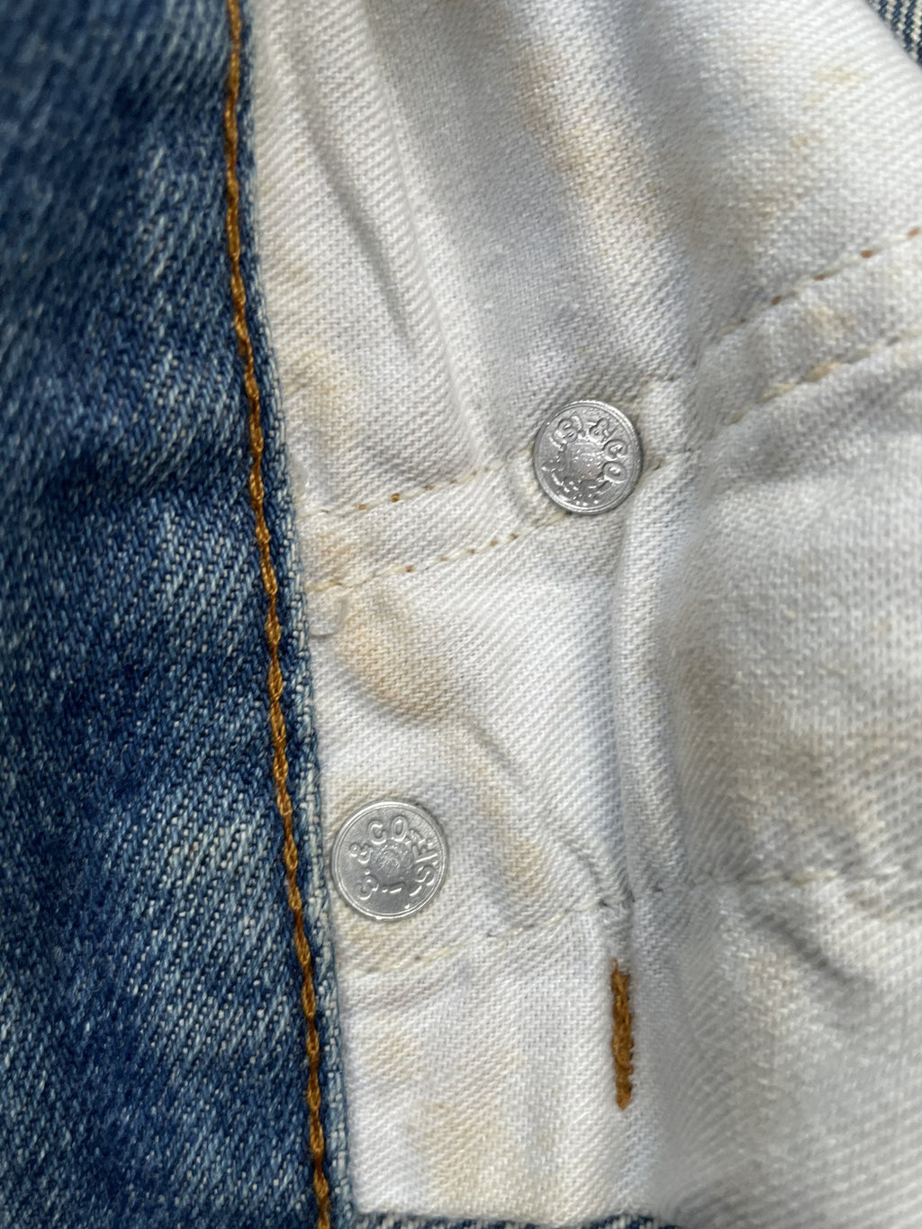 Vintage 1983 Levis 501 e Usa faded distresed
