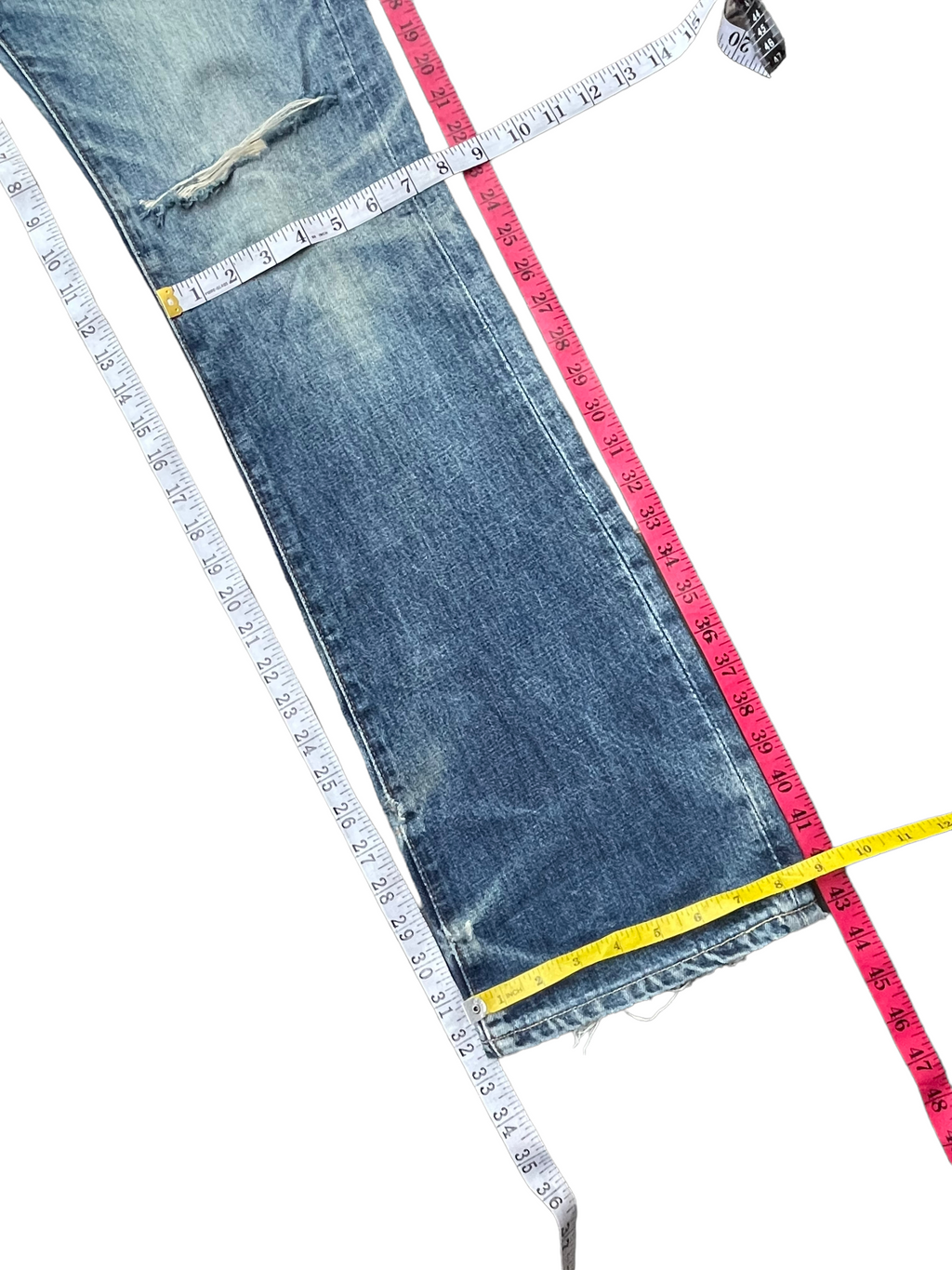 Vintage 1999 Levis 517 E Usa Faded Distresed