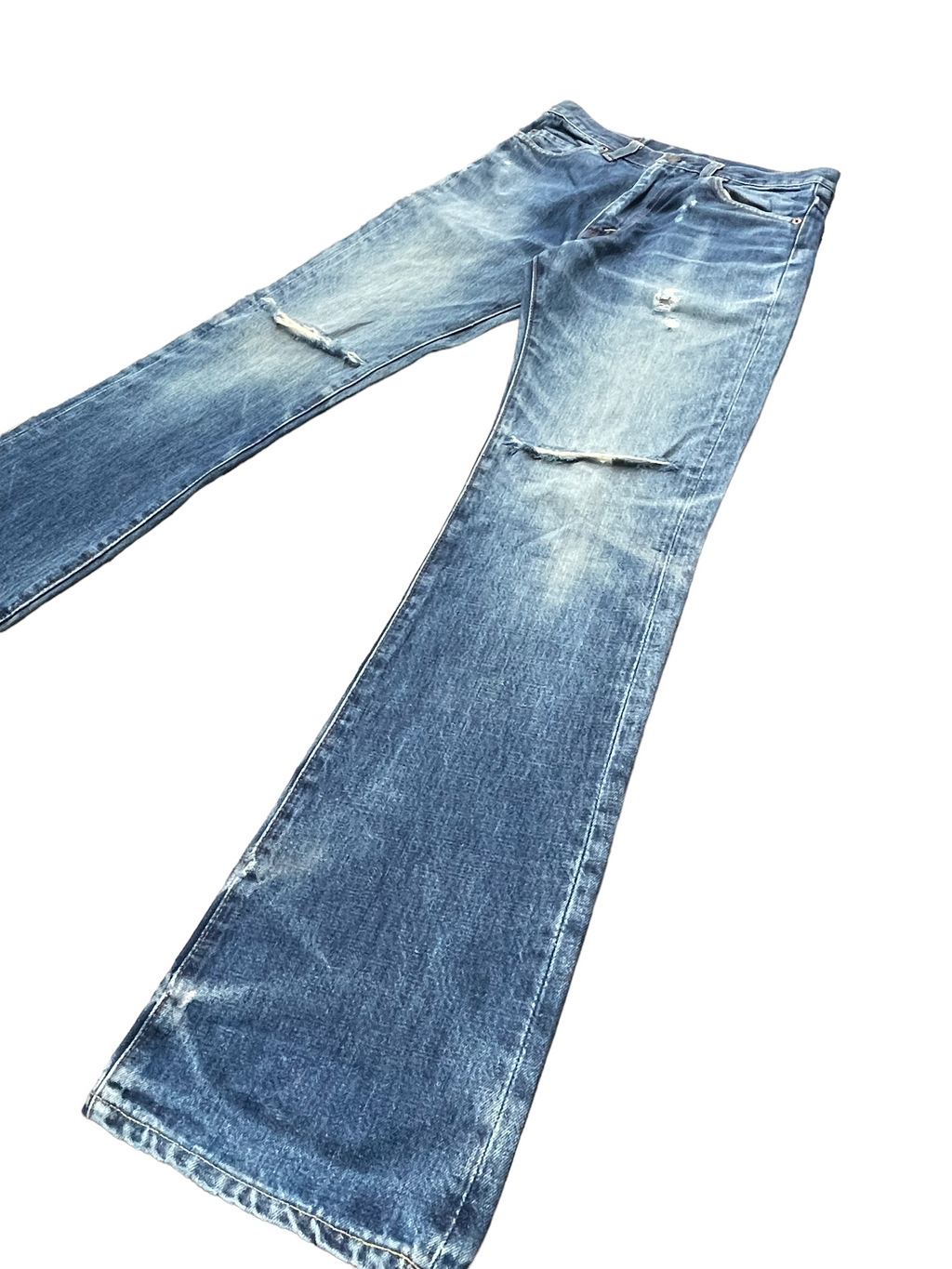 Vintage 1999 Levis 517 E Usa Faded Distresed