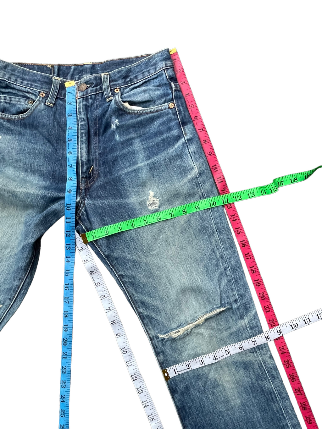 Vintage 1999 Levis 517 E Usa Faded Distresed