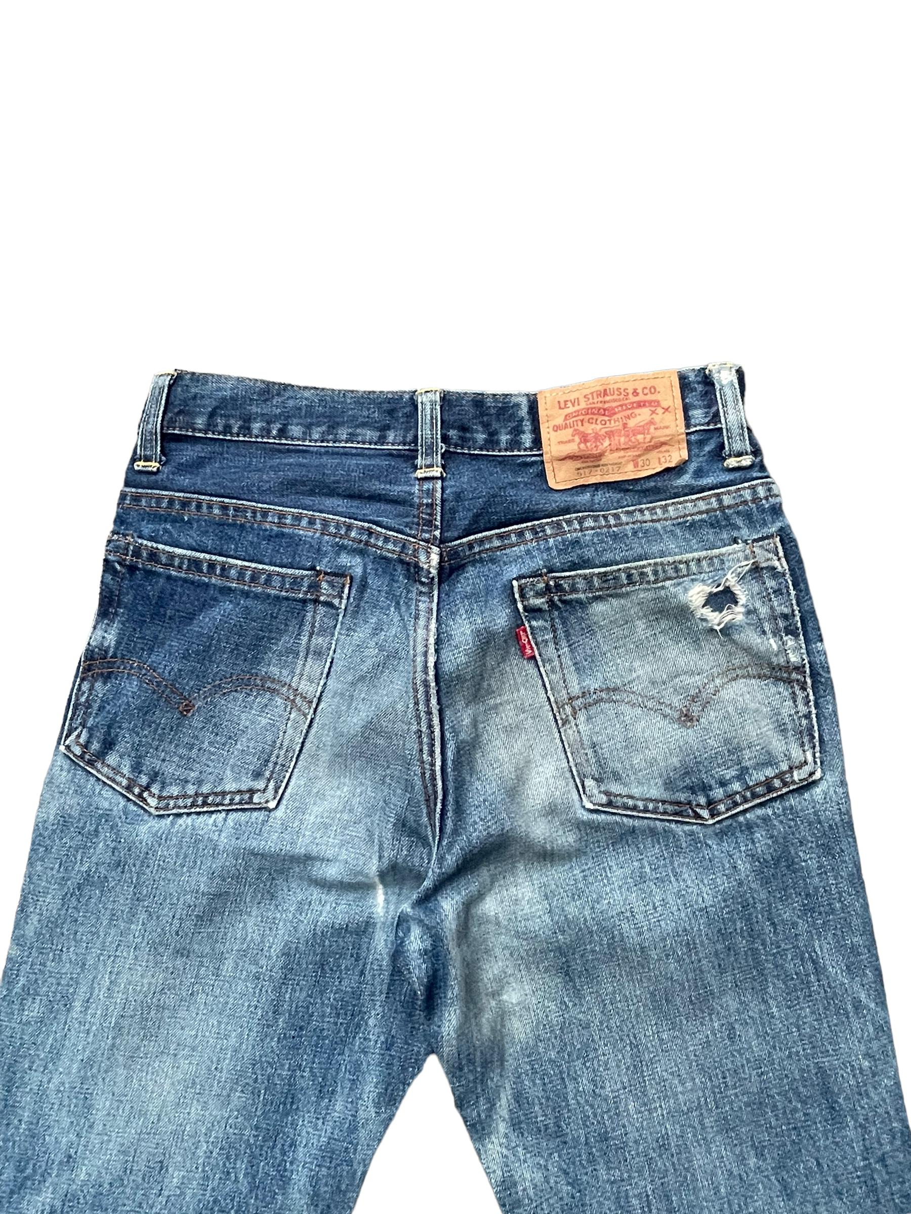 Vintage 1999 Levis 517 E Usa Faded Distresed