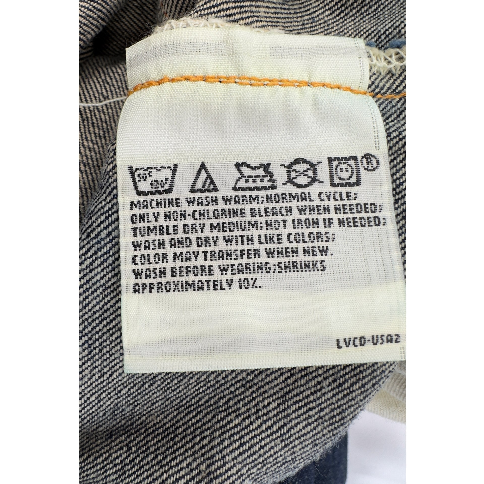 Vintage 90s LVC 1920s reprint Lot 201 No 2 - Selvedge - 38x34