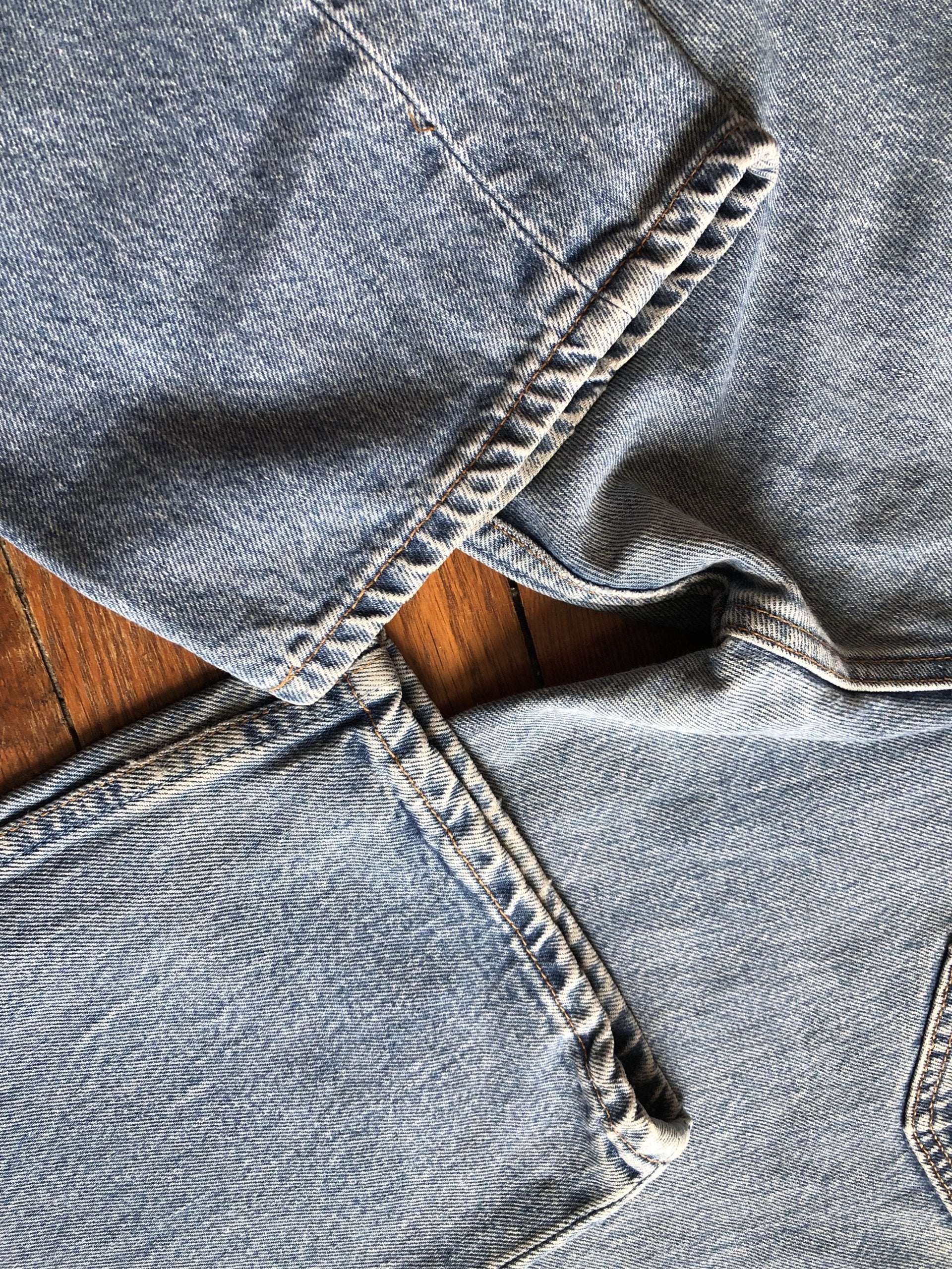 Vintage Levi's 501 W36 L34 Jeans bleu claire stonewashed 00s Made in Mexico