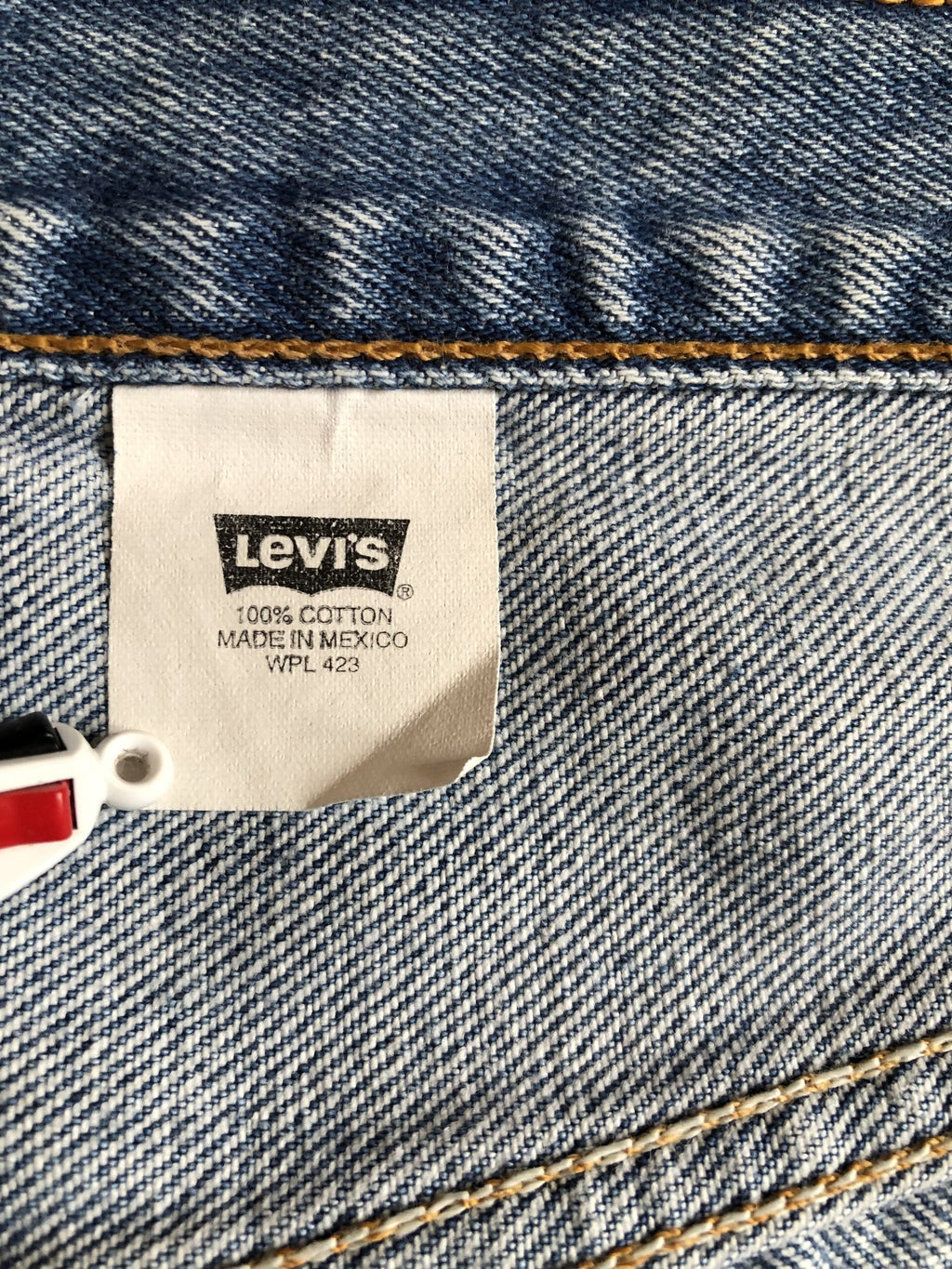 Vintage Levi's 501 W36 L34 Jeans bleu claire stonewashed 00s Made in Mexico