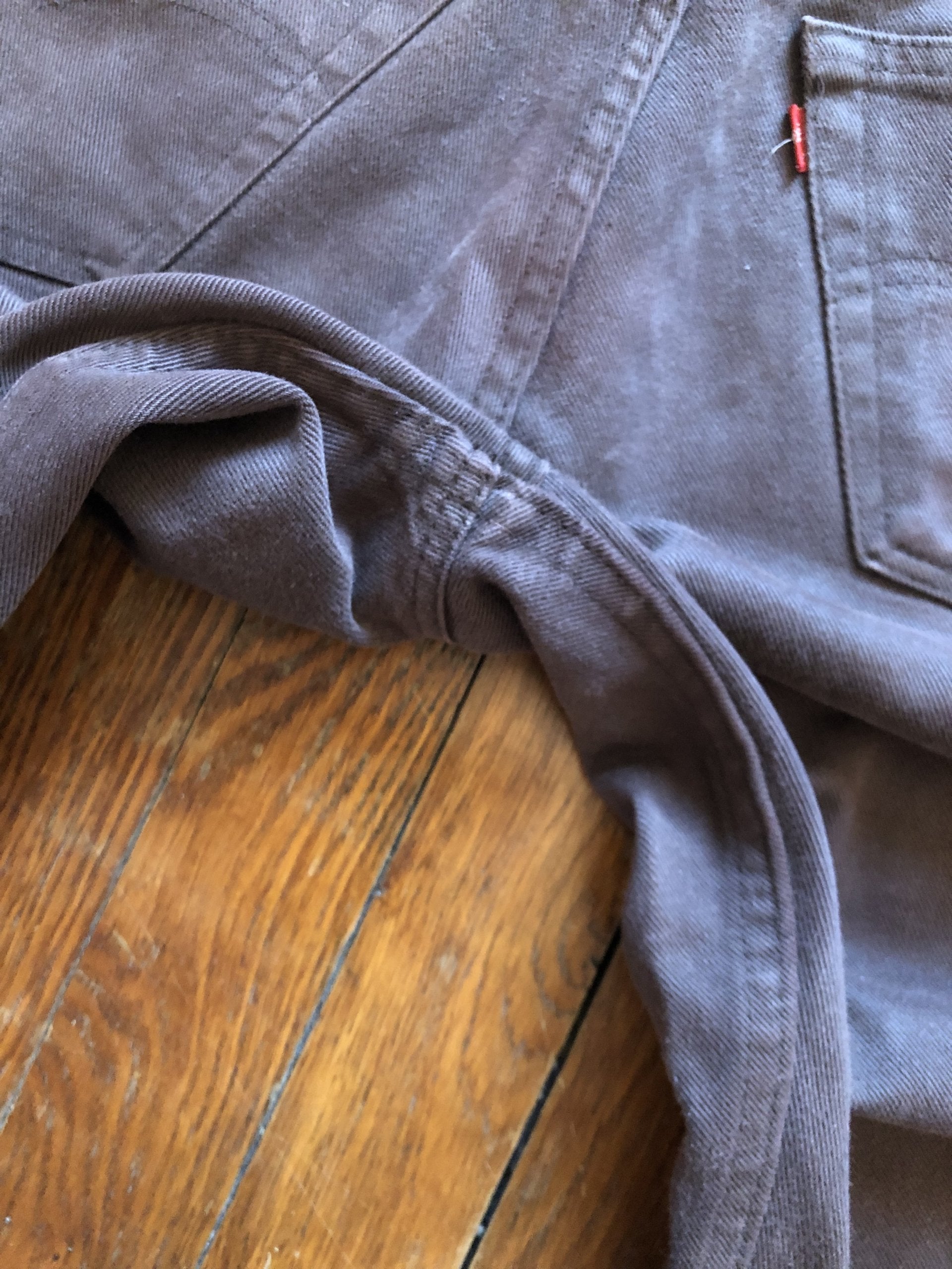 Vintage Levis 501 W38 L36 Jeans marron chocolat 90s Made in USA