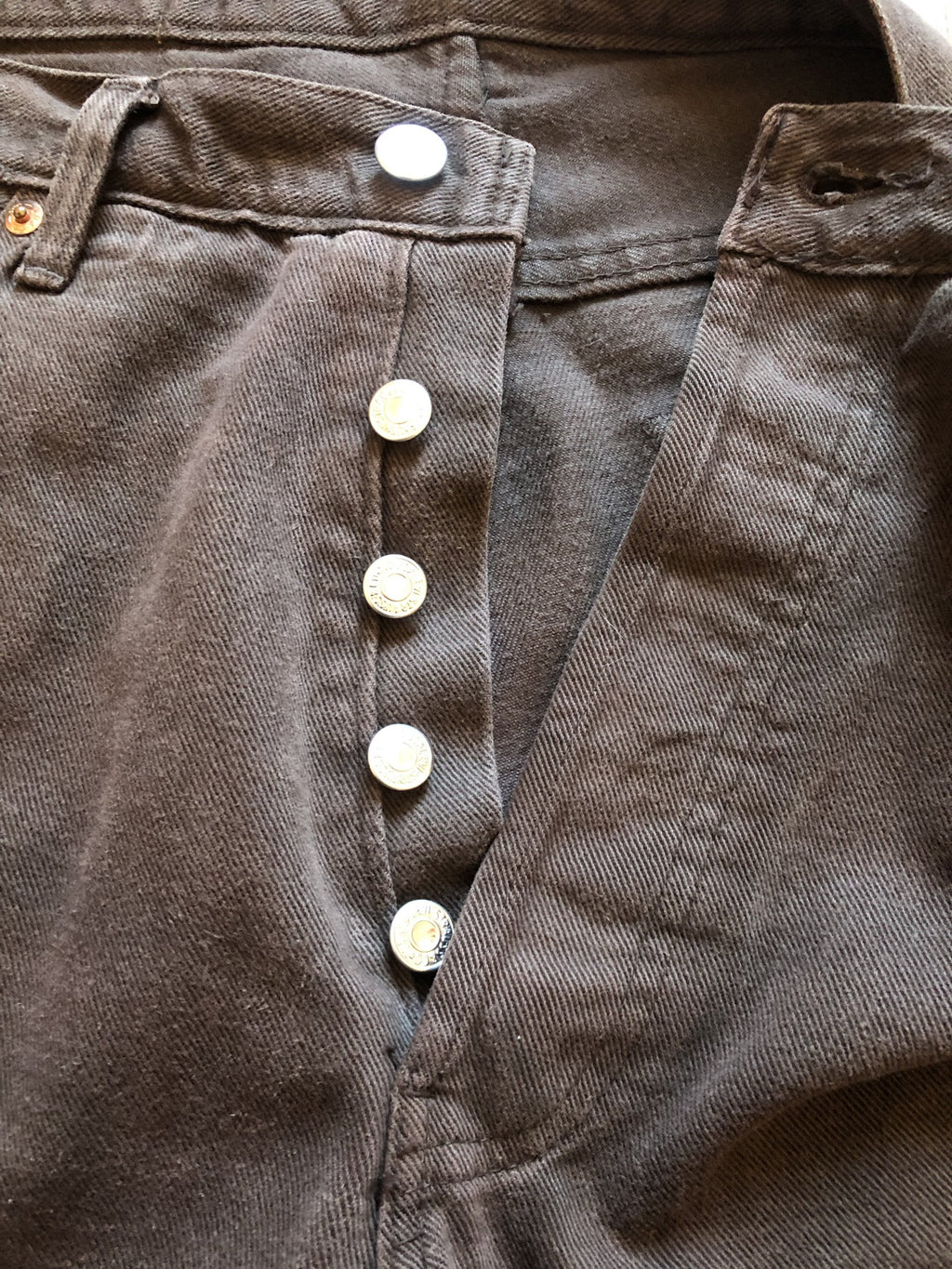 Vintage Levis 501 W38 L36 Jeans marron chocolat 90s Made in USA